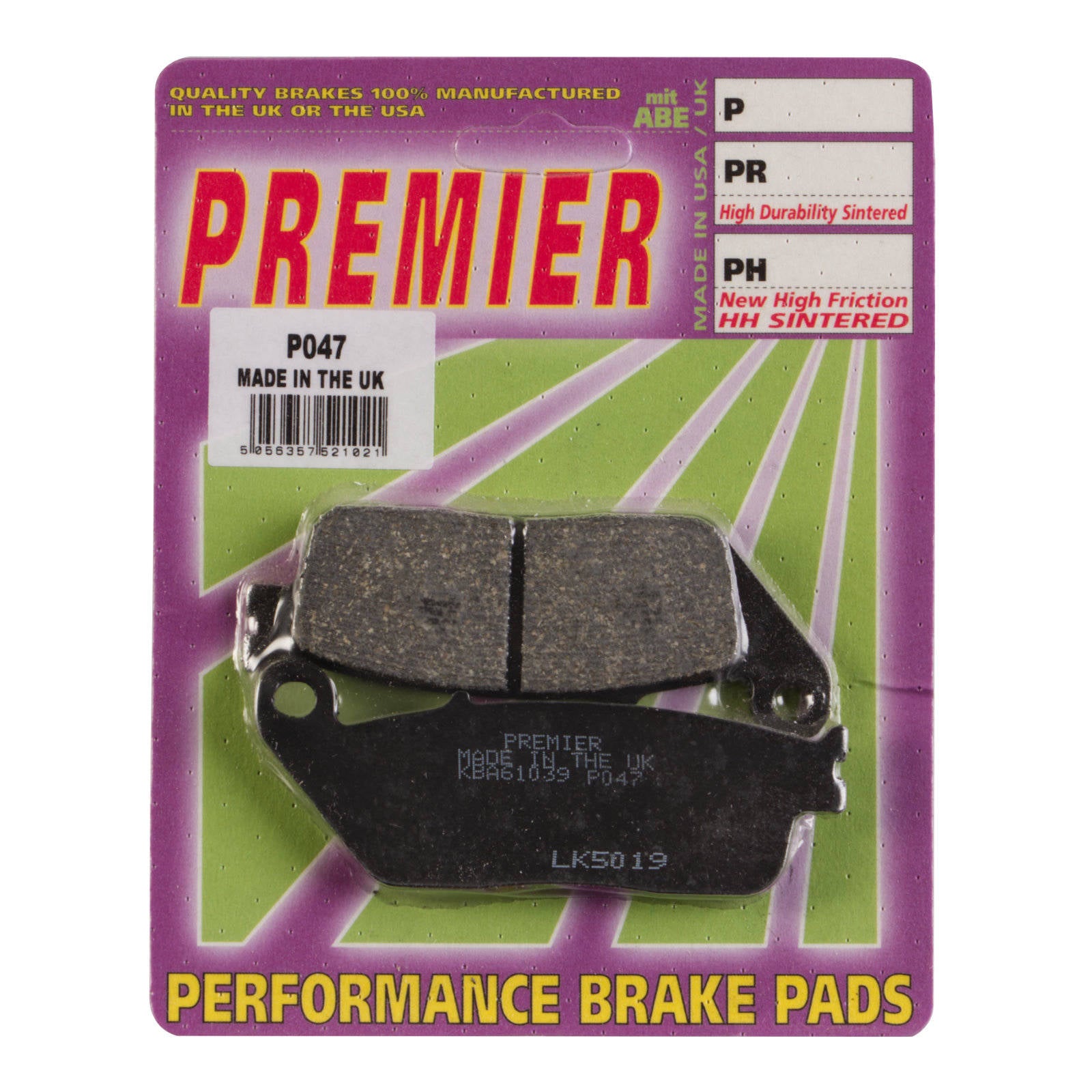 New PREMIER Brake Pads - P Organic Standard #PBP47 | Australian Moto Spares