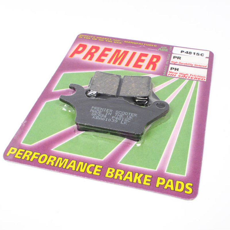 New PREMIER Brake Pads - P-Sc Organic Scooter #PBP481SC | Australian Moto Spares