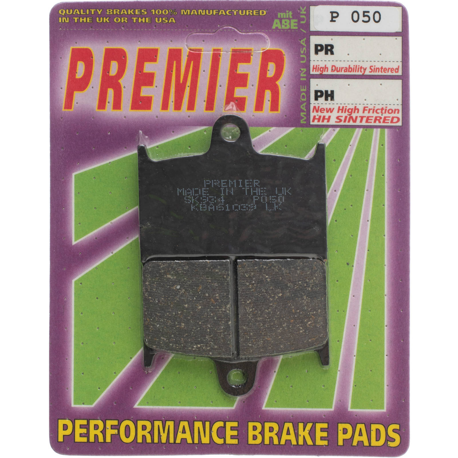 New PREMIER Brake Pads - P Organic Standard #PBP50 | Australian Moto Spares