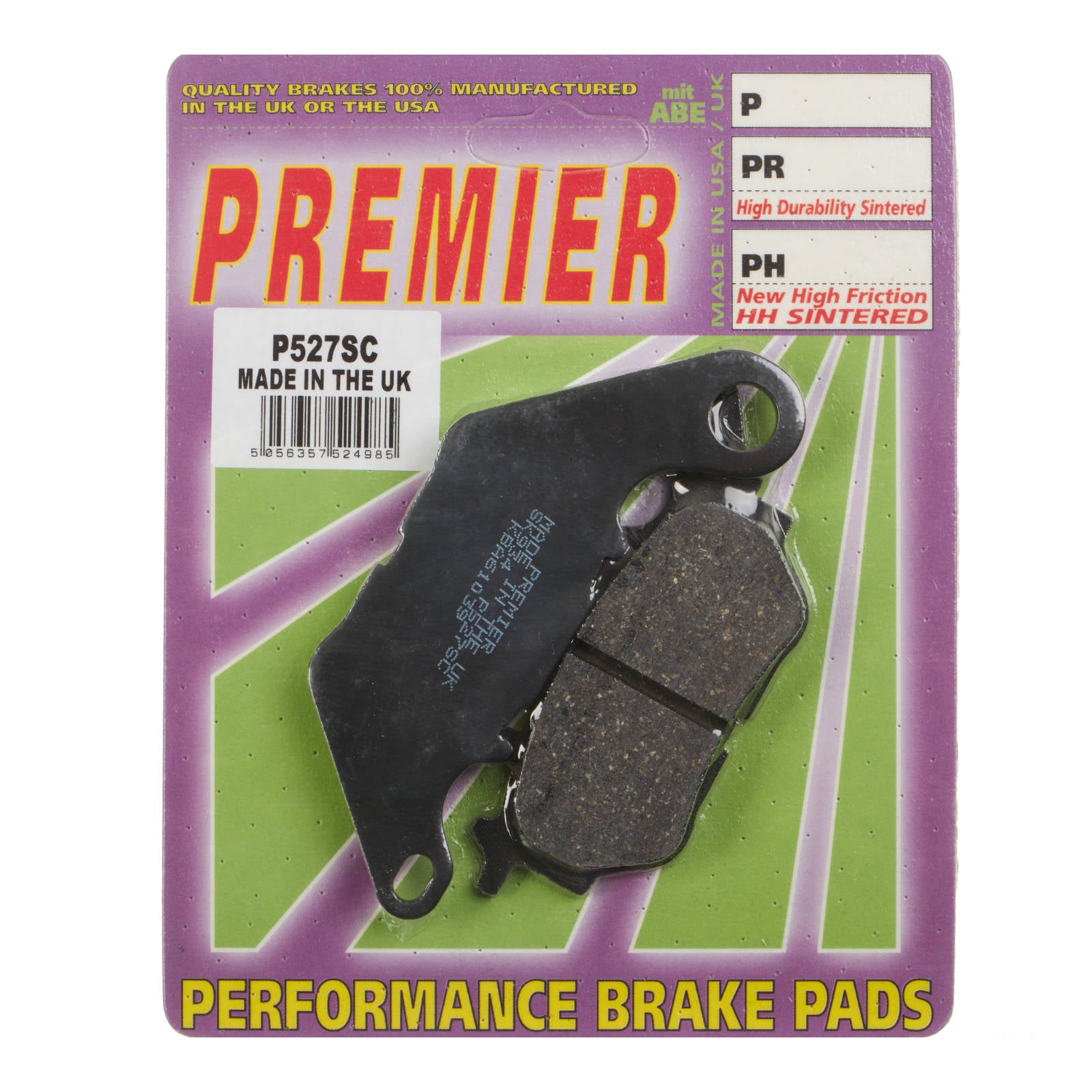 New PREMIER Brake Pads - P-Sc Organic Scooter #PBP527SC | Australian Moto Spares