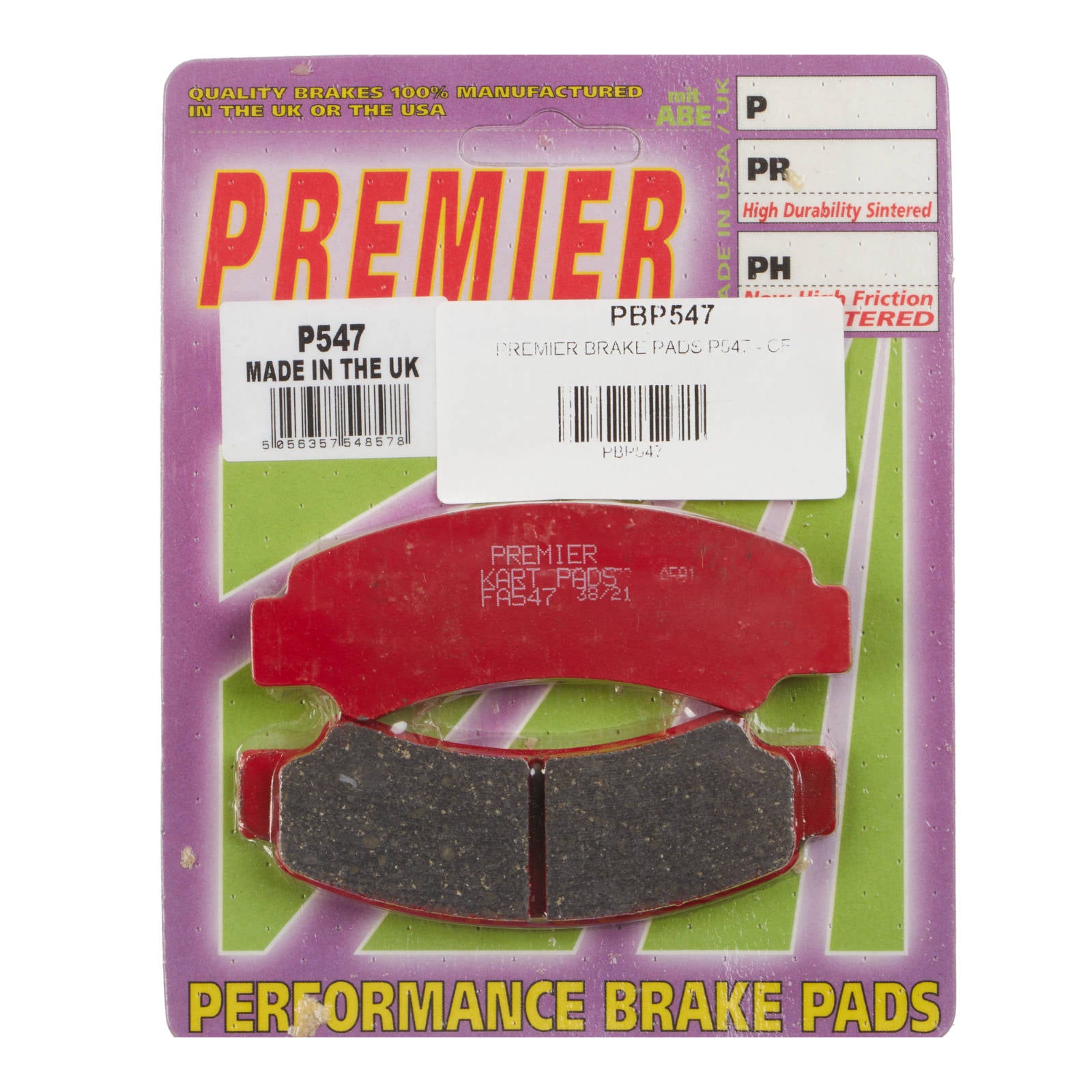 New PREMIER Brake Pads - P Organic Standard #PBP547 | Australian Moto Spares