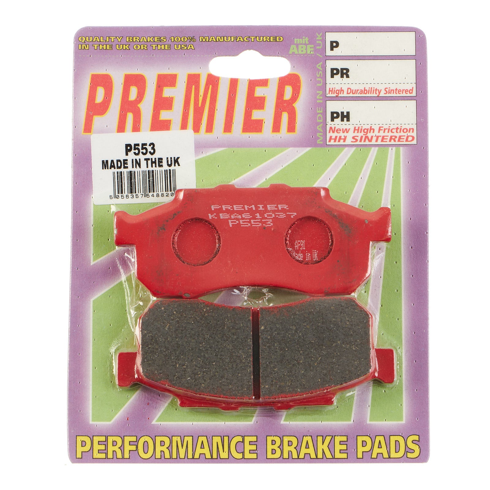 New PREMIER Brake Pads - P Organic Standard #PBP553 | Australian Moto Spares