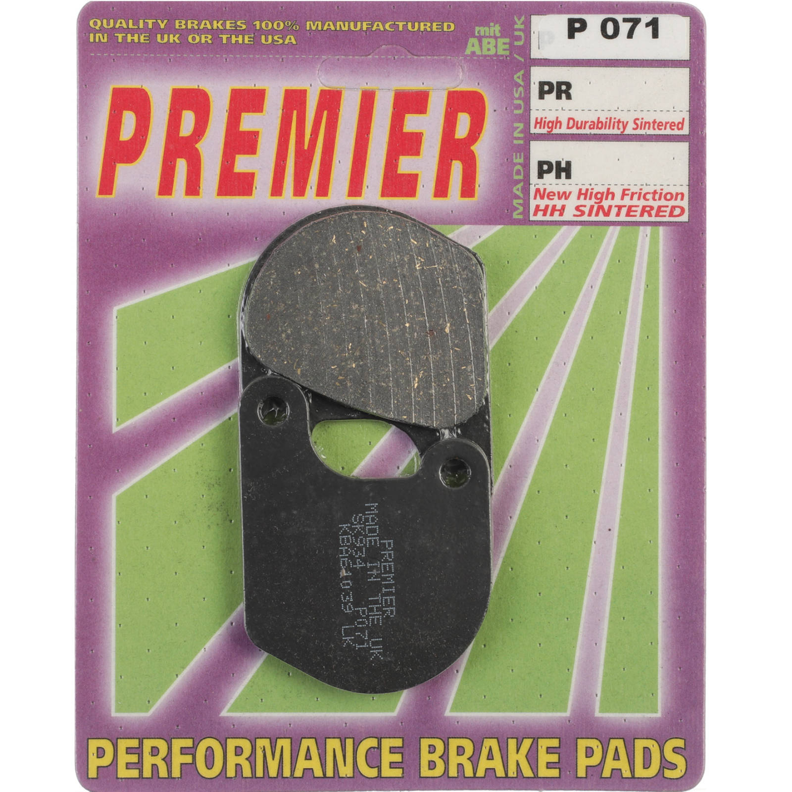 New PREMIER Brake Pads - P Organic Standard #PBP71 | Australian Moto Spares