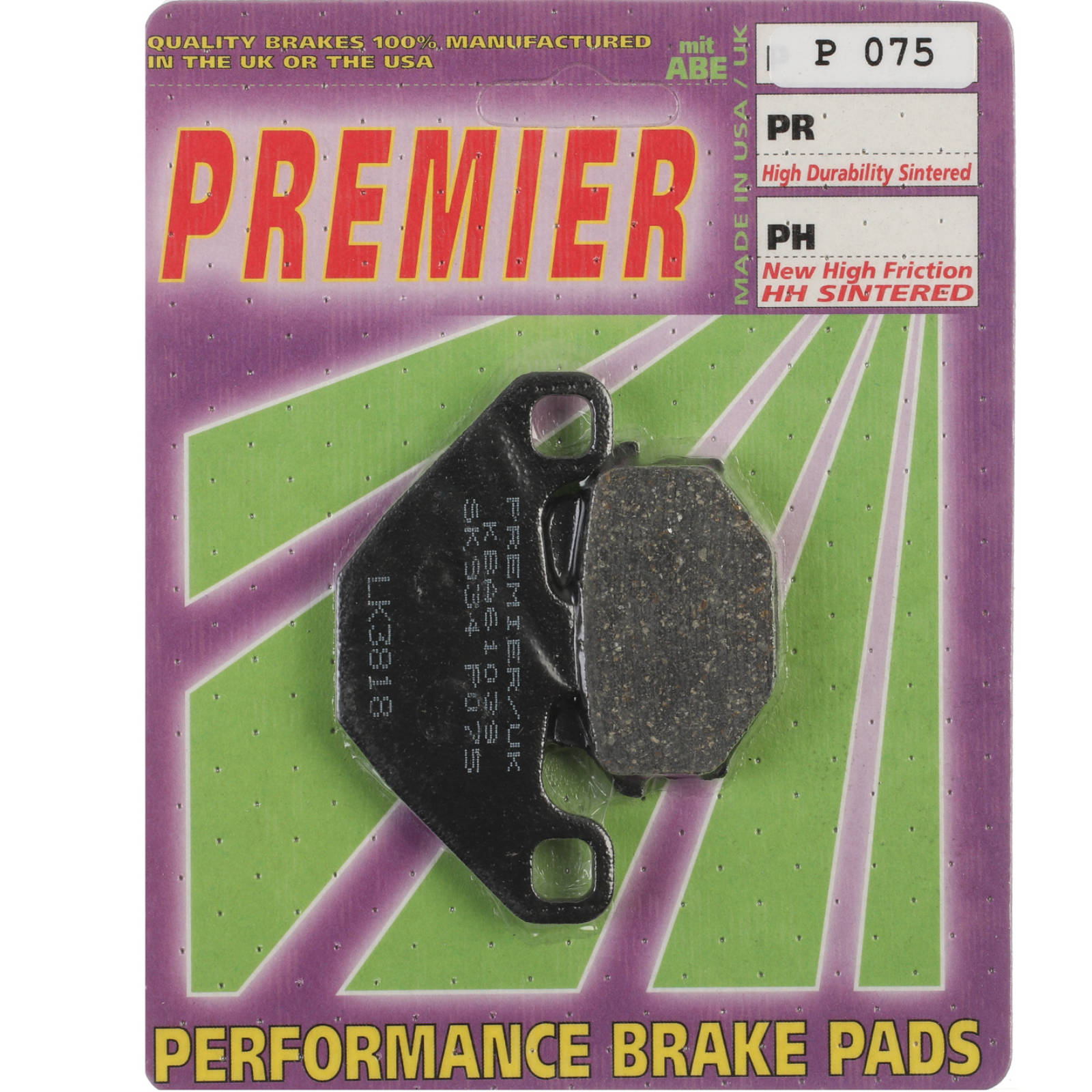 New PREMIER Brake Pads - P Organic Standard #PBP75 | Australian Moto Spares