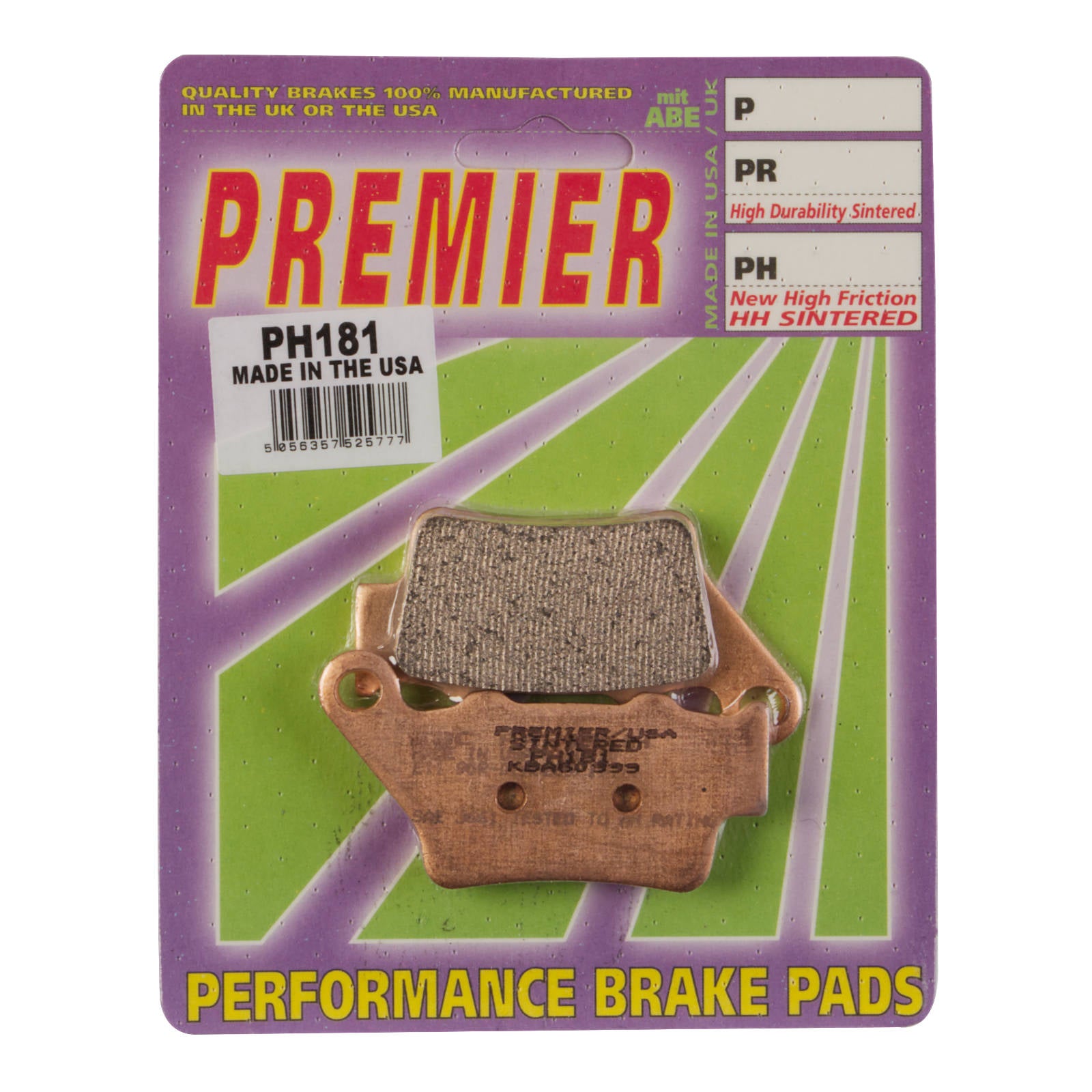 New PREMIER Brake Pads - PH Street Sintered #PBPH181 | Australian Moto Spares
