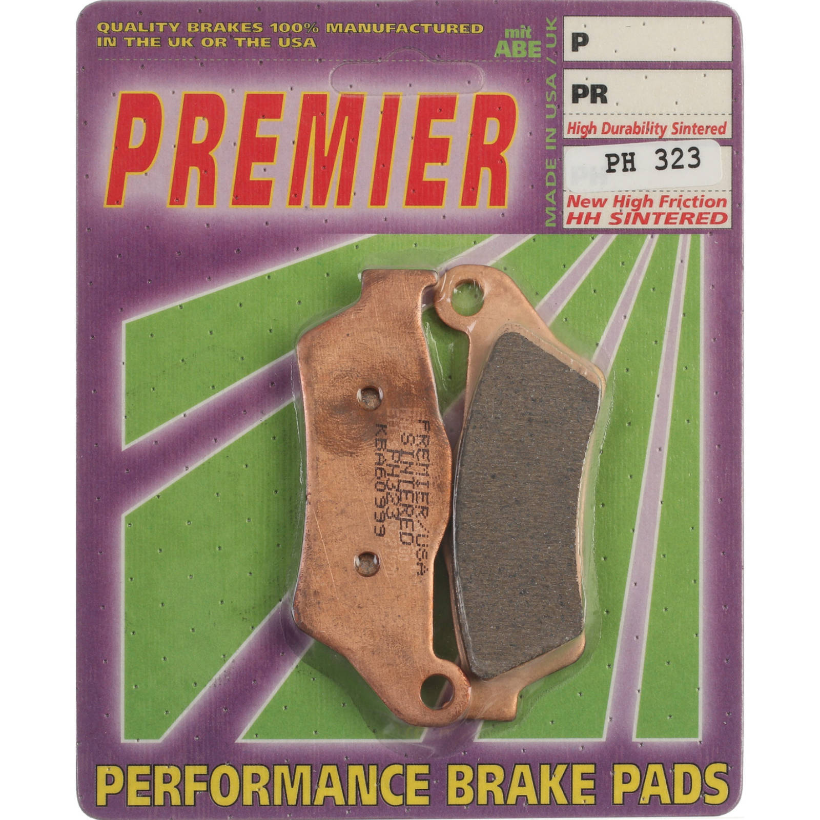 New PREMIER Brake Pad - PH Street Sintered (GF292S3) #PBPH323 | Australian Moto Spares