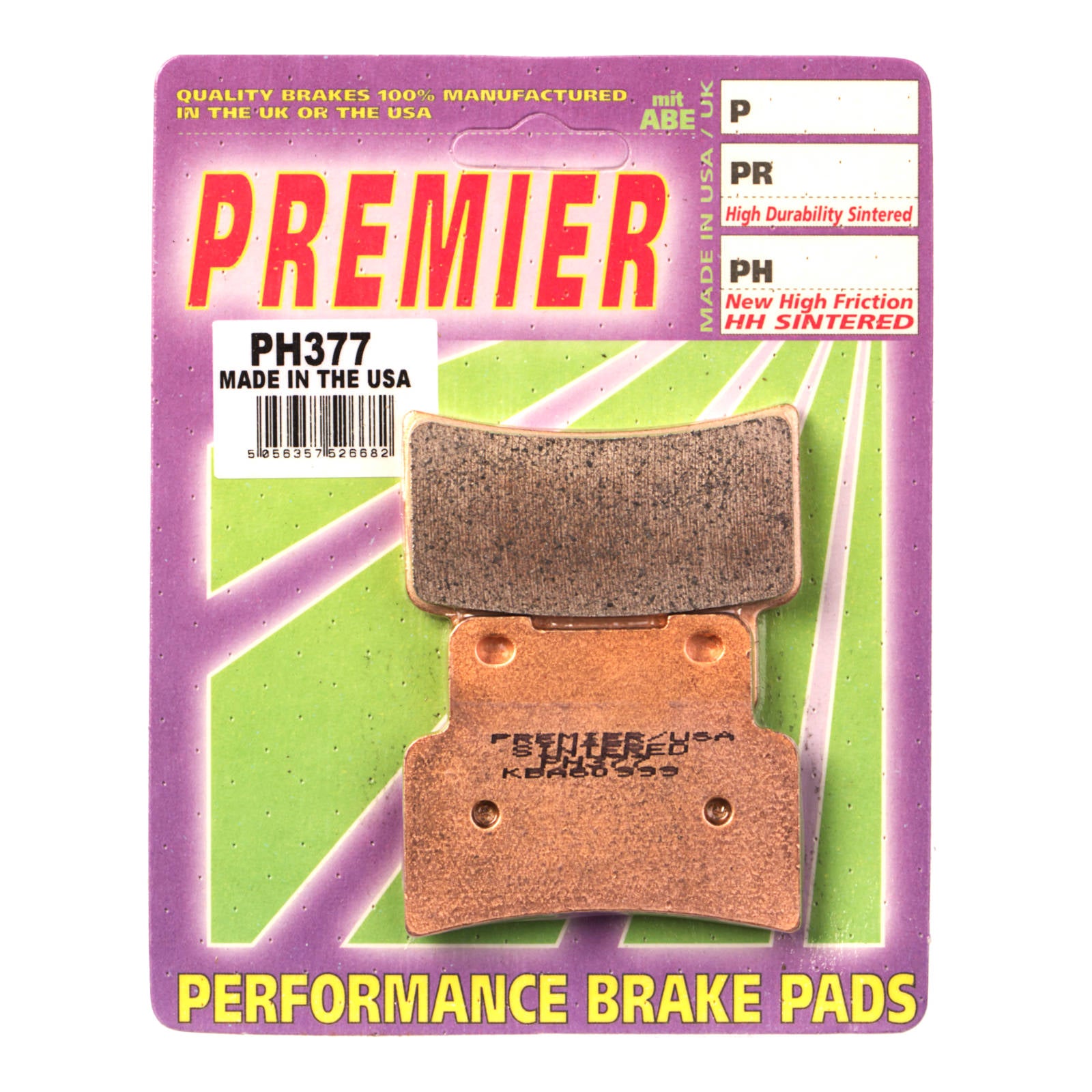 New PREMIER Brake Pads - PH Street Sintered #PBPH377 | Australian Moto Spares