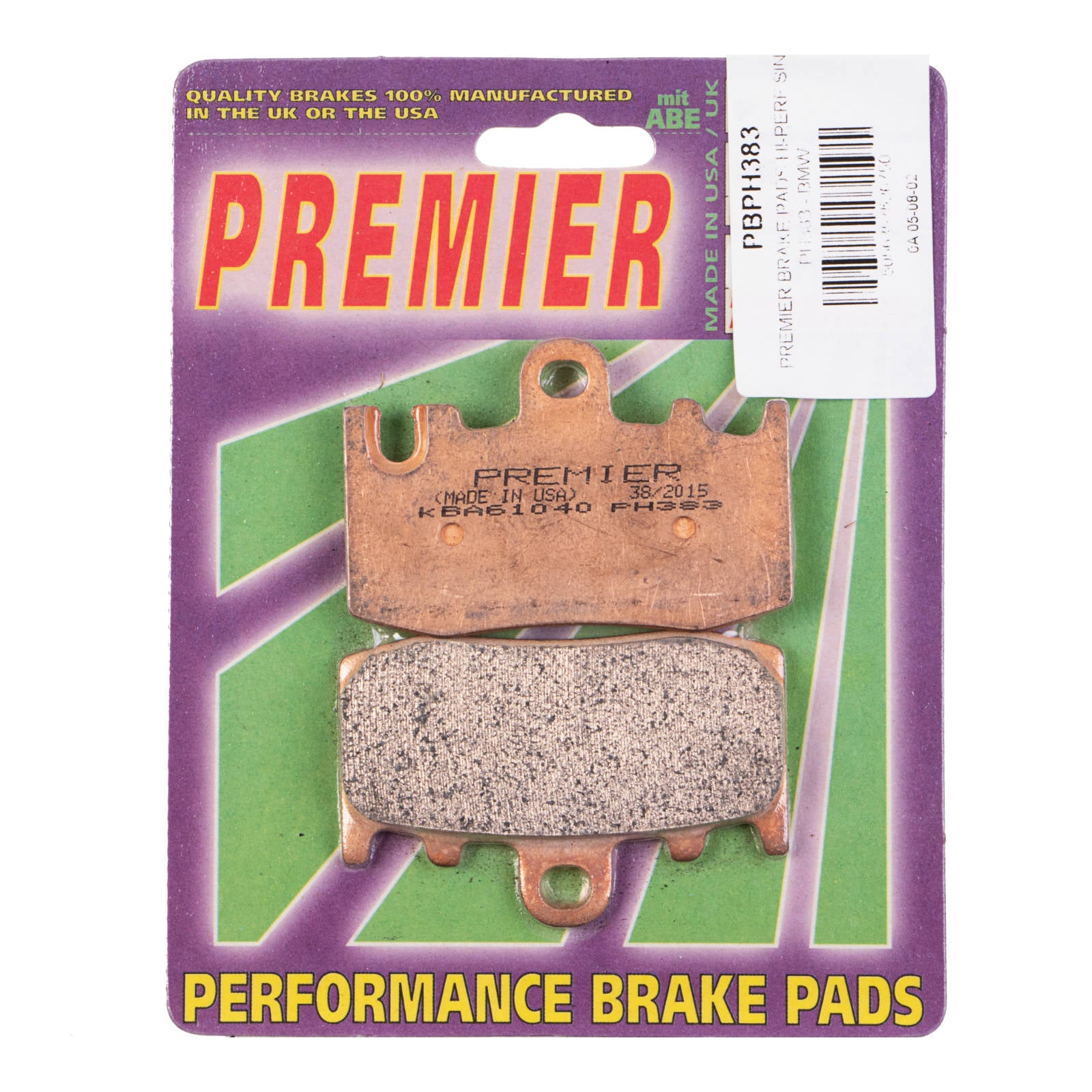 New PREMIER Brake Pads - PH Street Sintered #PBPH383 | Australian Moto Spares