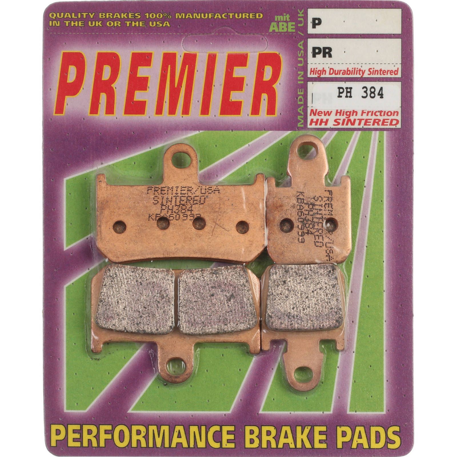 New PREMIER Brake Pad - PH Street Sintered (GF246S3) #PBPH384