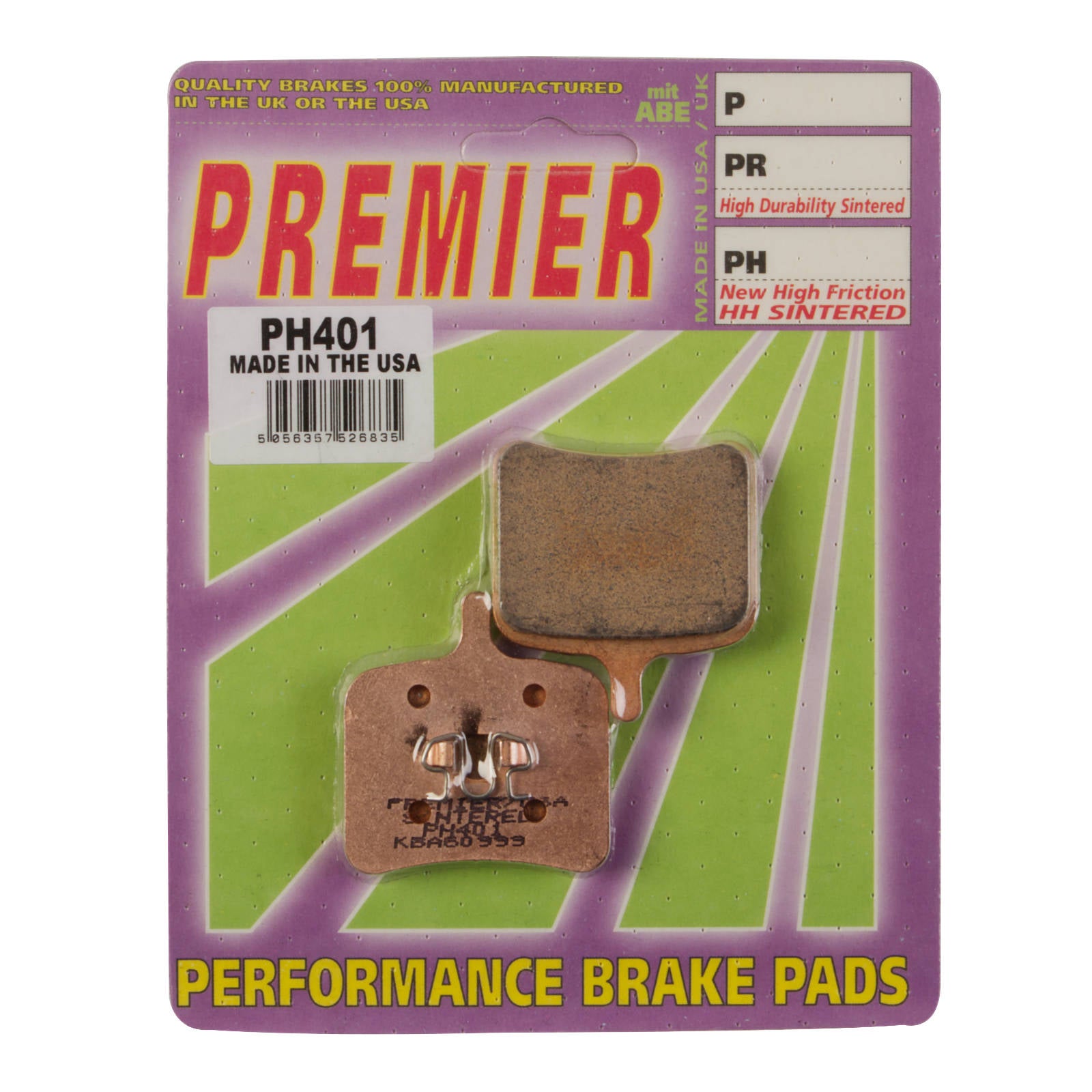 New PREMIER Brake Pads - PH Street Sintered #PBPH401 | Australian Moto Spares