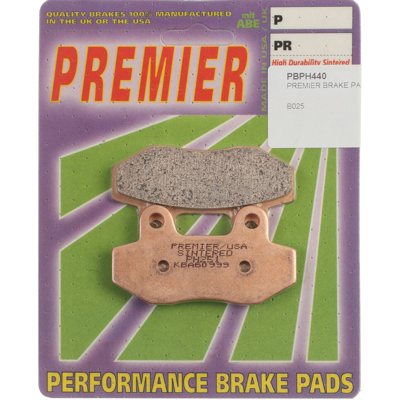 New PREMIER Brake Pads - PH Street Sintered #PBPH440 | Australian Moto Spares