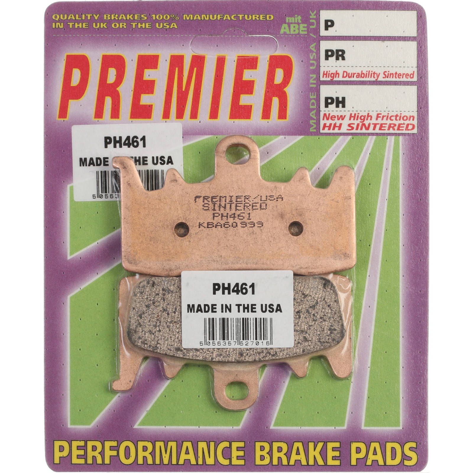 New PREMIER Brake Pad - PH Street Sintered (GF328S3) #PBPH461