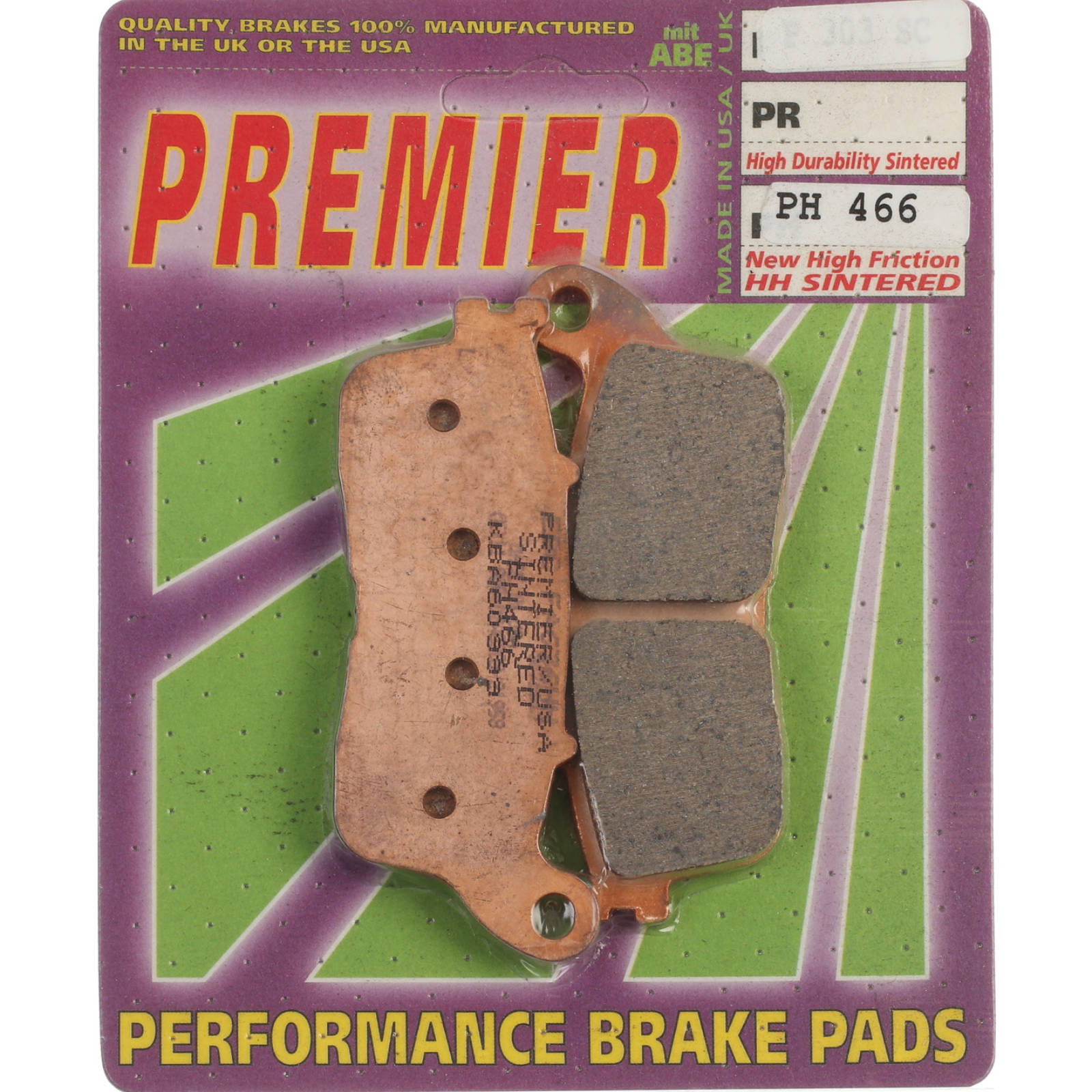 New PREMIER Brake Pads - PH Street Sintered #PBPH466 | Australian Moto Spares