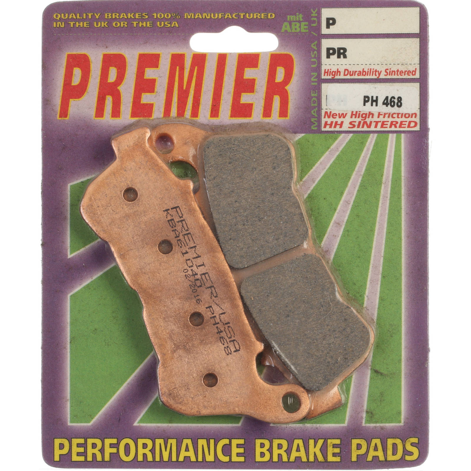 New PREMIER Brake Pads - PH Street Sintered #PBPH468 | Australian Moto Spares