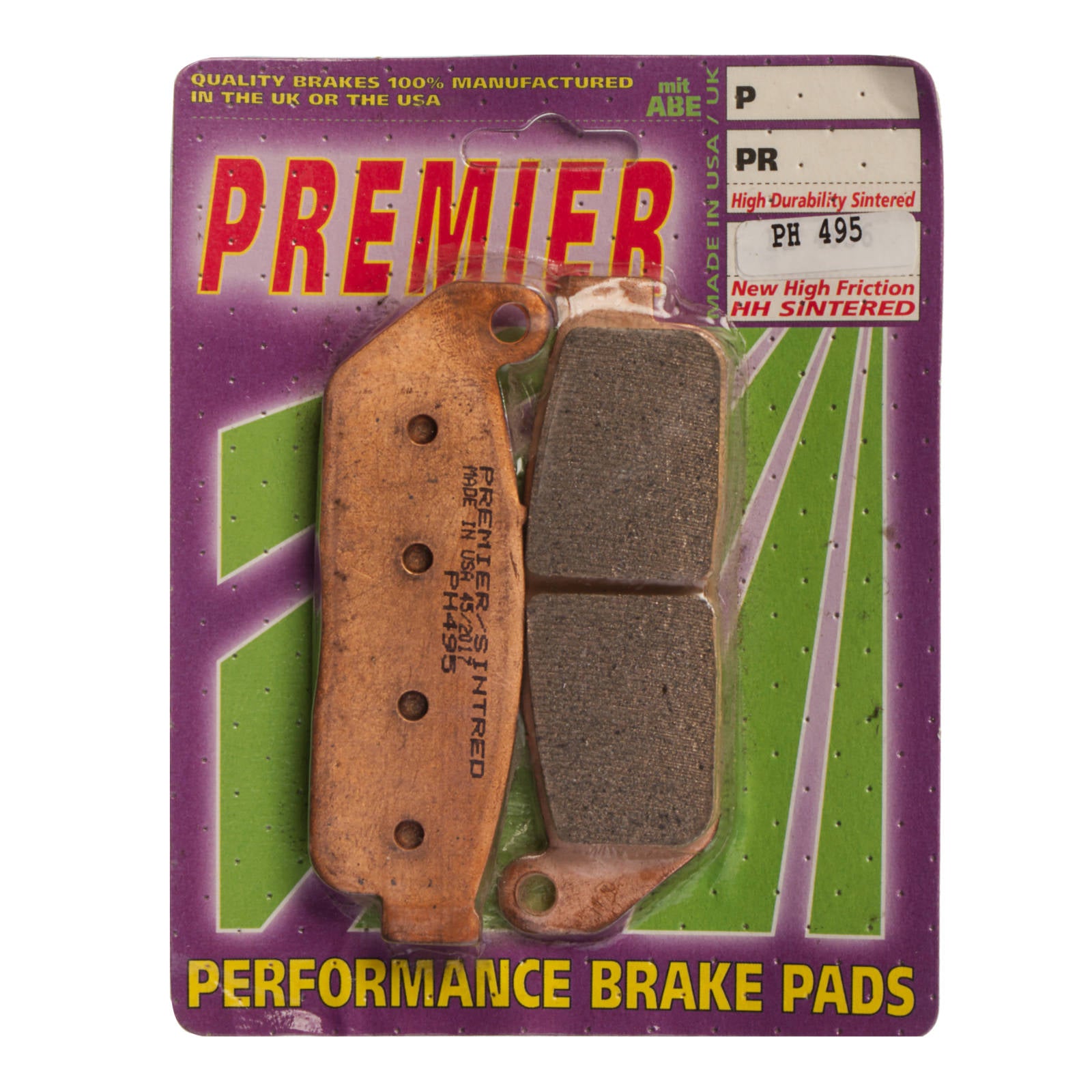 New PREMIER Brake Pads - PH Street Sintered #PBPH495 | Australian Moto Spares