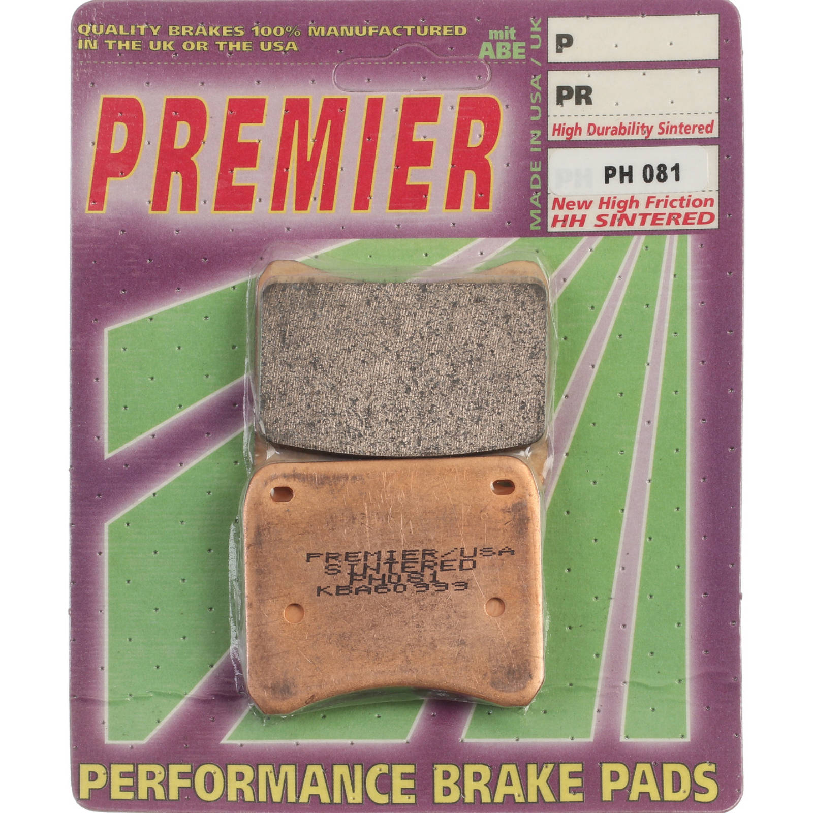 New PREMIER Brake Pads - PH Street Sintered #PBPH81 | Australian Moto Spares