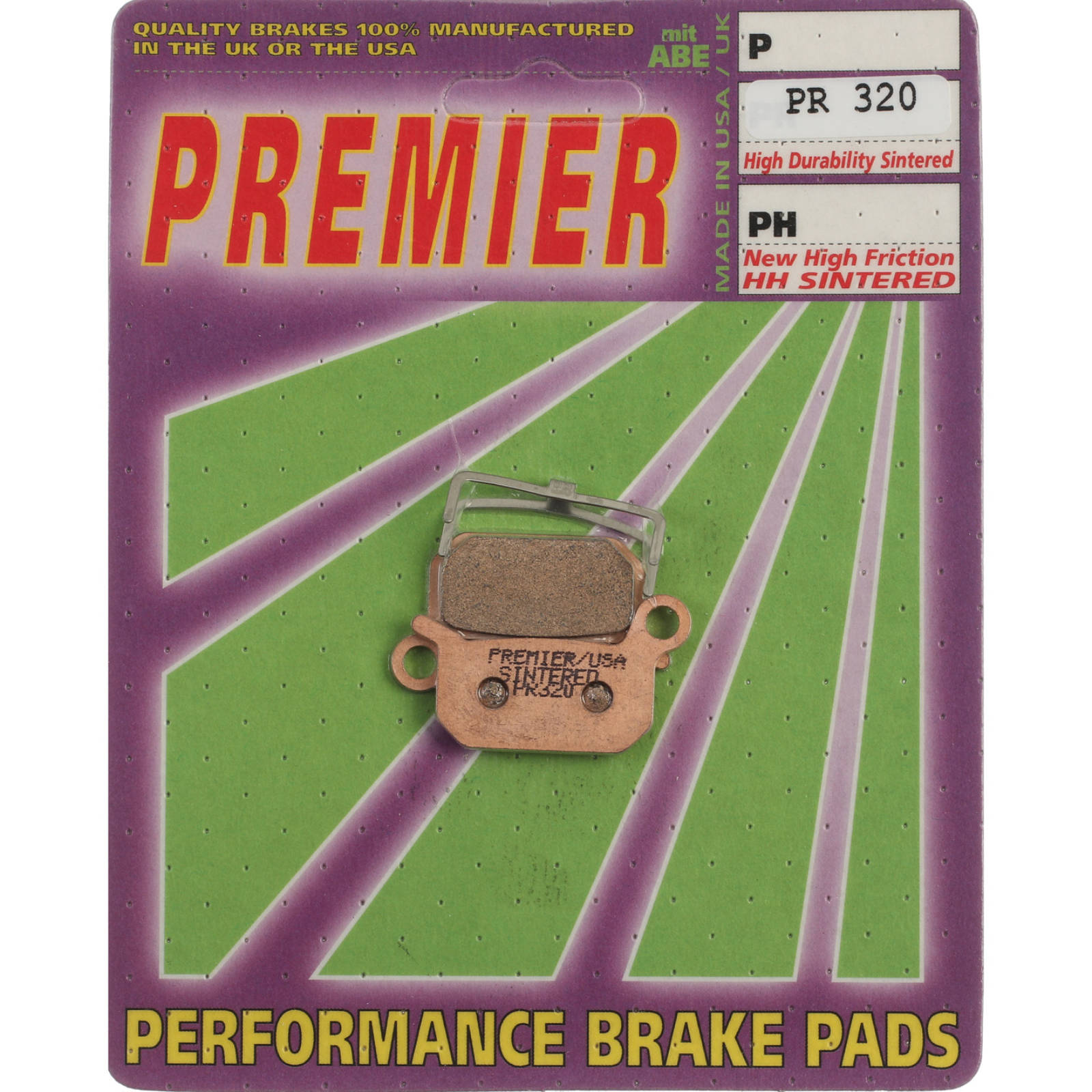 New PREMIER Brake Pad - PR Off-Road Sintered (GF190K5) #PBPR320 | Australian Moto Spares