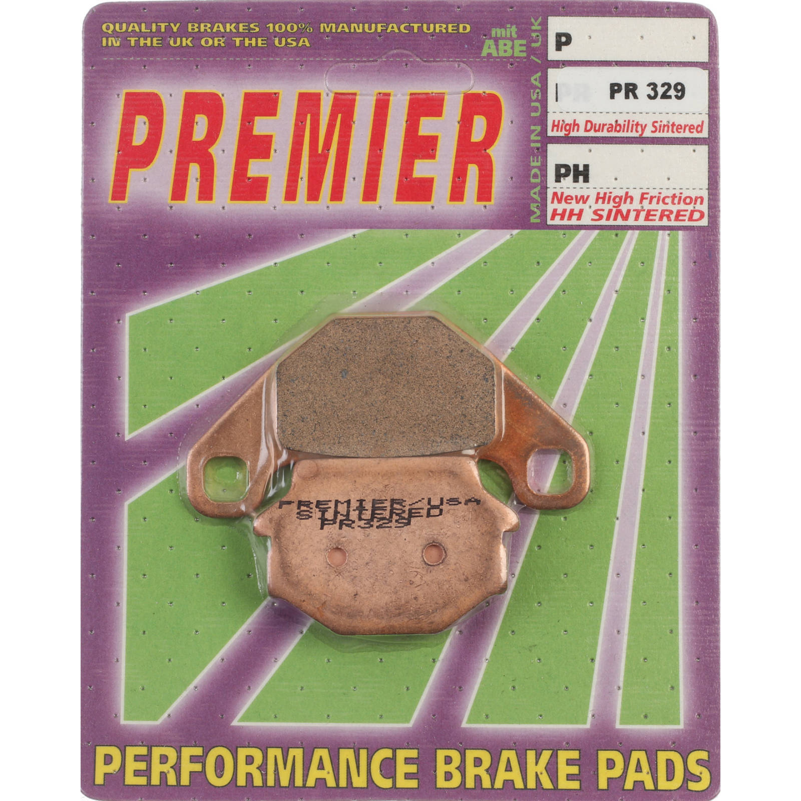 New PREMIER Brake Pad - PR Off-Road Sintered (GF005K5) #PBPR329 | Australian Moto Spares
