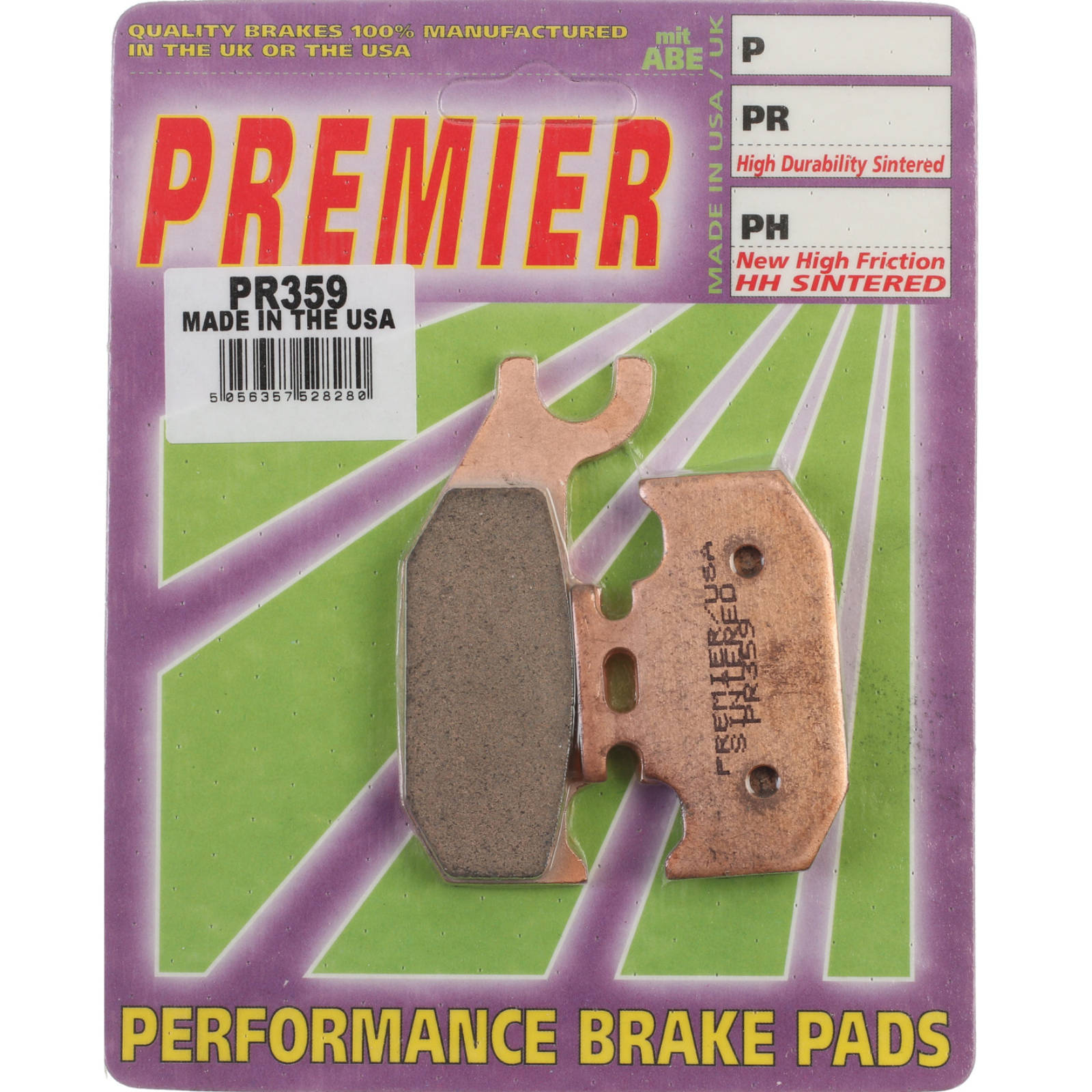 New PREMIER Brake Pad - PR Off-Road Sintered (GF374K5) #PBPR359 | Australian Moto Spares