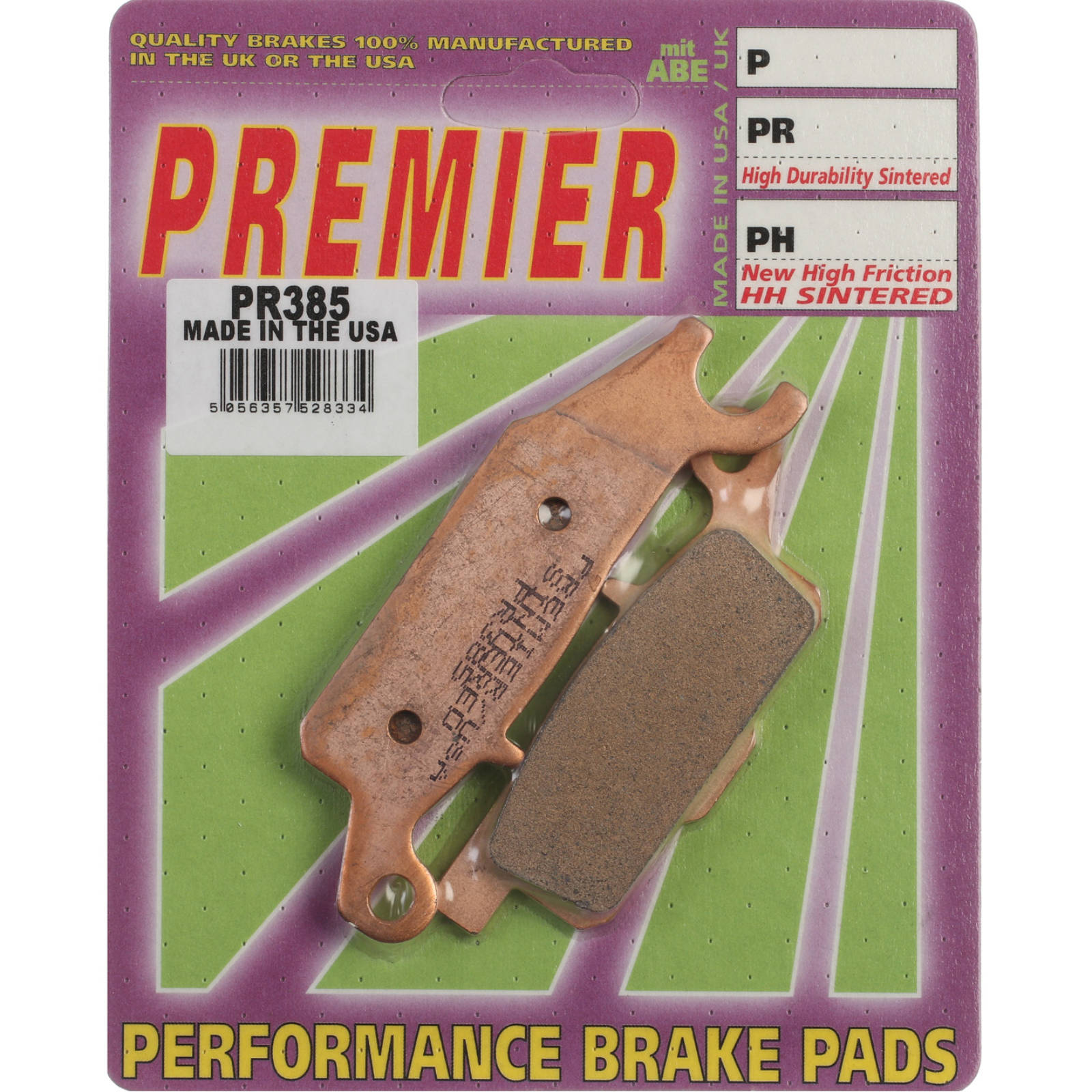 New PREMIER Brake Pad - PR Off-Road Sintered (GF252K5) #PBPR385 | Australian Moto Spares