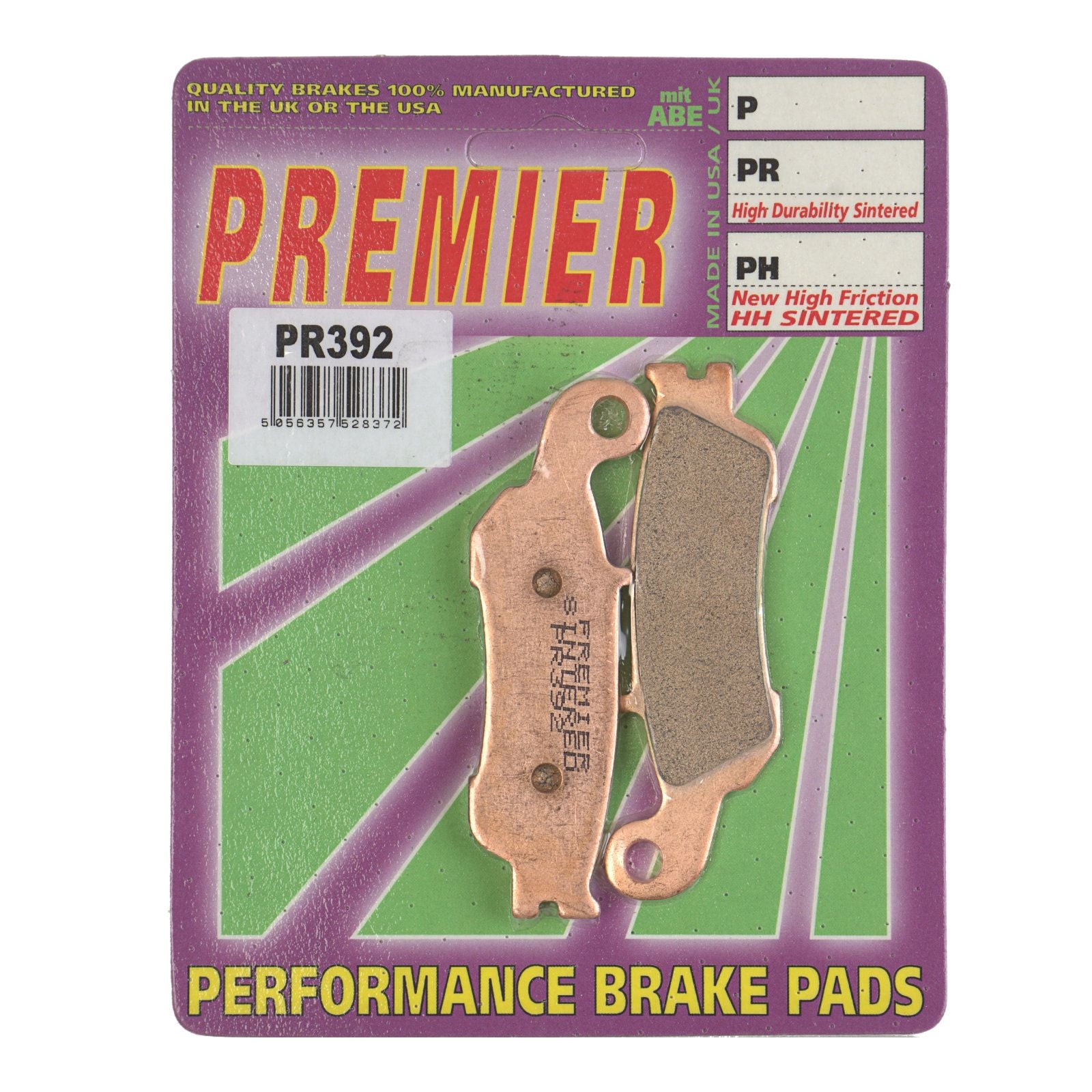 New PREMIER Brake Pad - PR Off-Road Sintered (GF248K5) #PBPR392