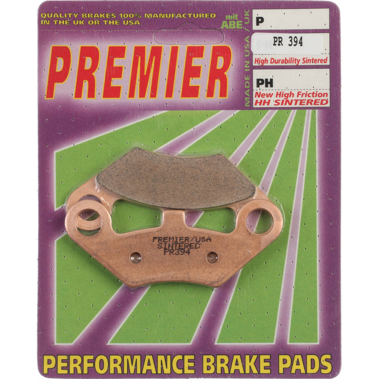 New PREMIER Brake Pads - PR Off-Road Sintered (GF284K5) #PBPR394 | Australian Moto Spares