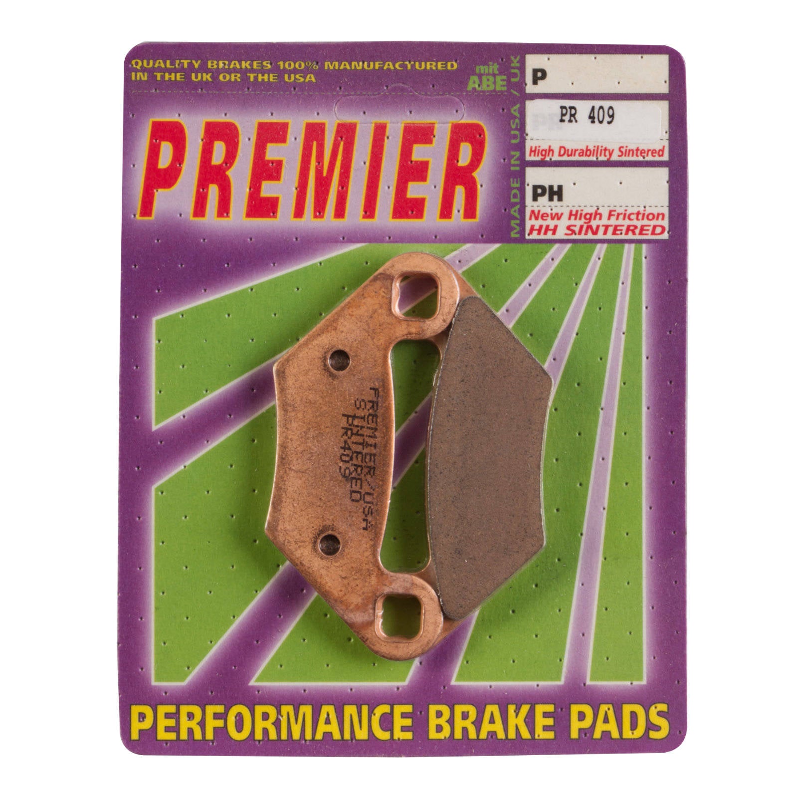 New PREMIER Brake Pad - PR Off-Road Sintered (GF300K5) #PBPR409 | Australian Moto Spares