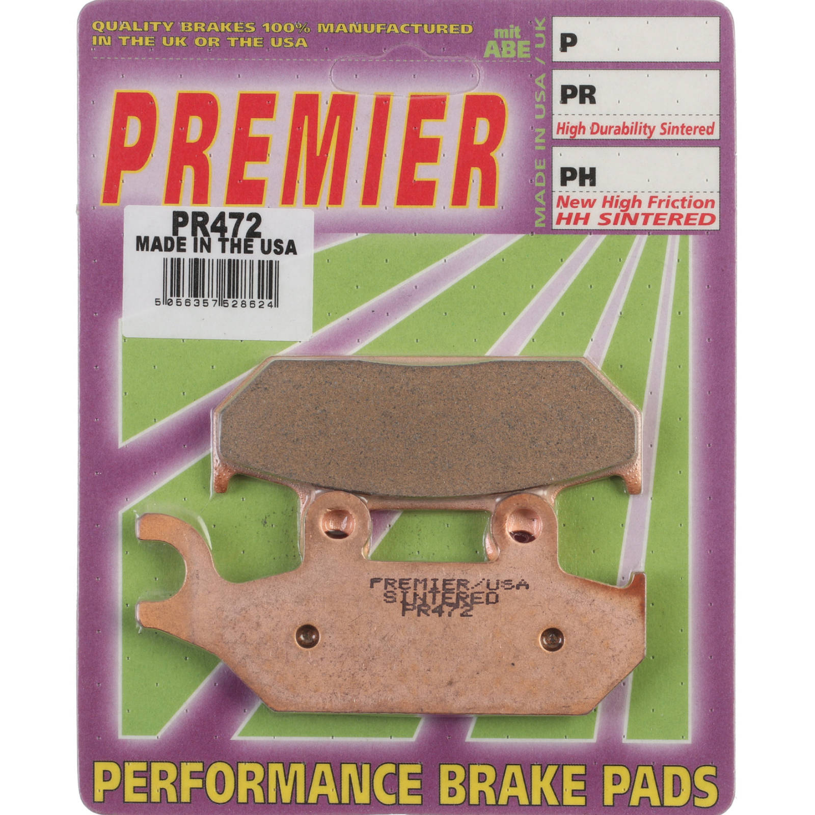 New PREMIER Brake Pads - PR Off-Road Sintered #PBPR472 | Australian Moto Spares