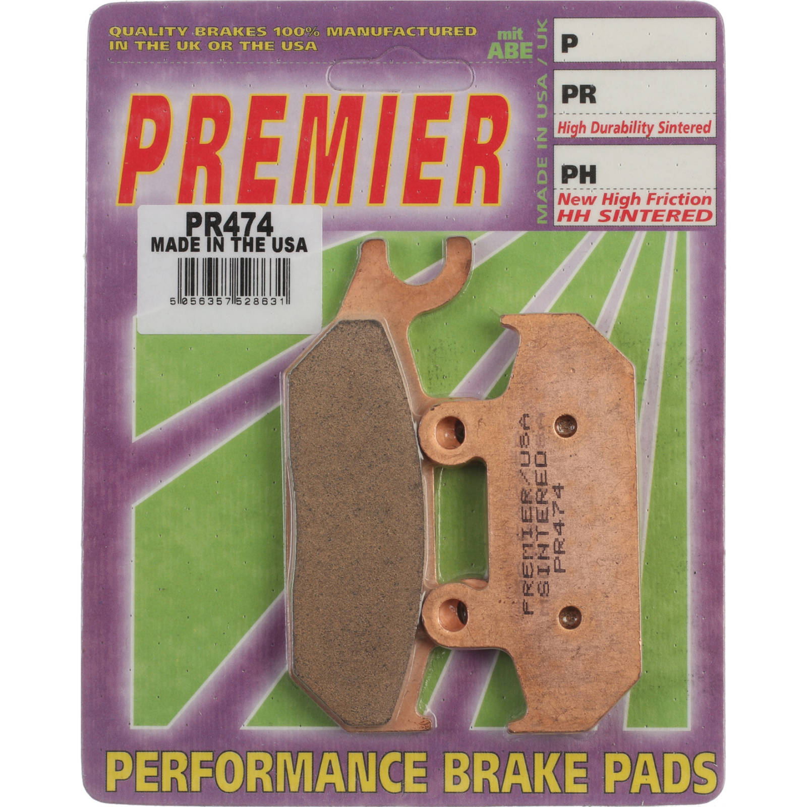 New PREMIER Brake Pads - PR Off-Road Sintered #PBPR474 | Australian Moto Spares