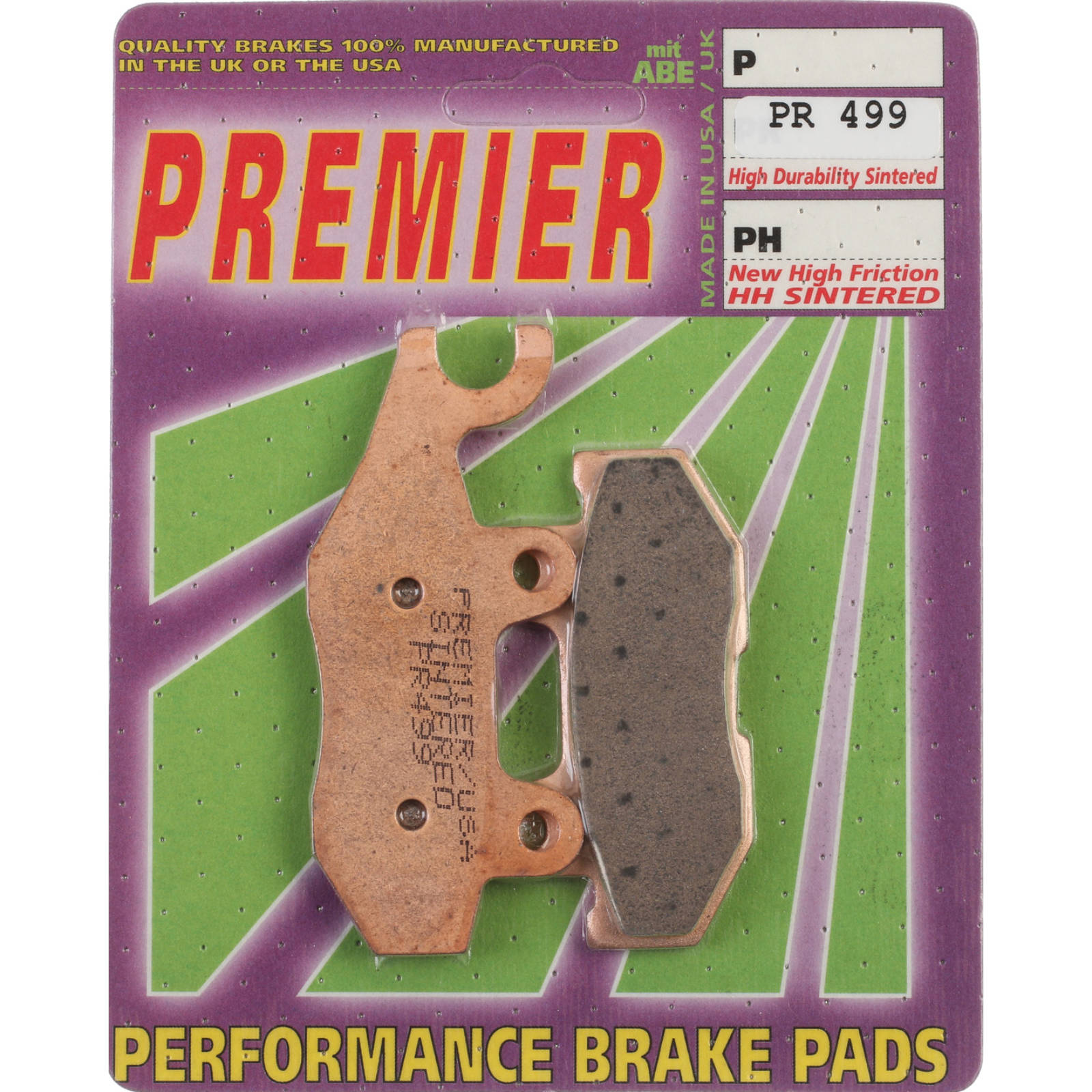 New PREMIER Brake Pads - PR Off-Road Sintered #PBPR499 | Australian Moto Spares