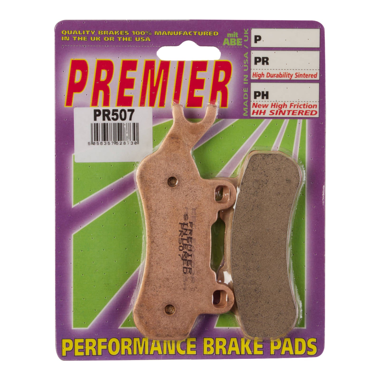 New PREMIER Brake Pad - PR Off-Road Sintered (GF378K5) #PBPR507 | Australian Moto Spares