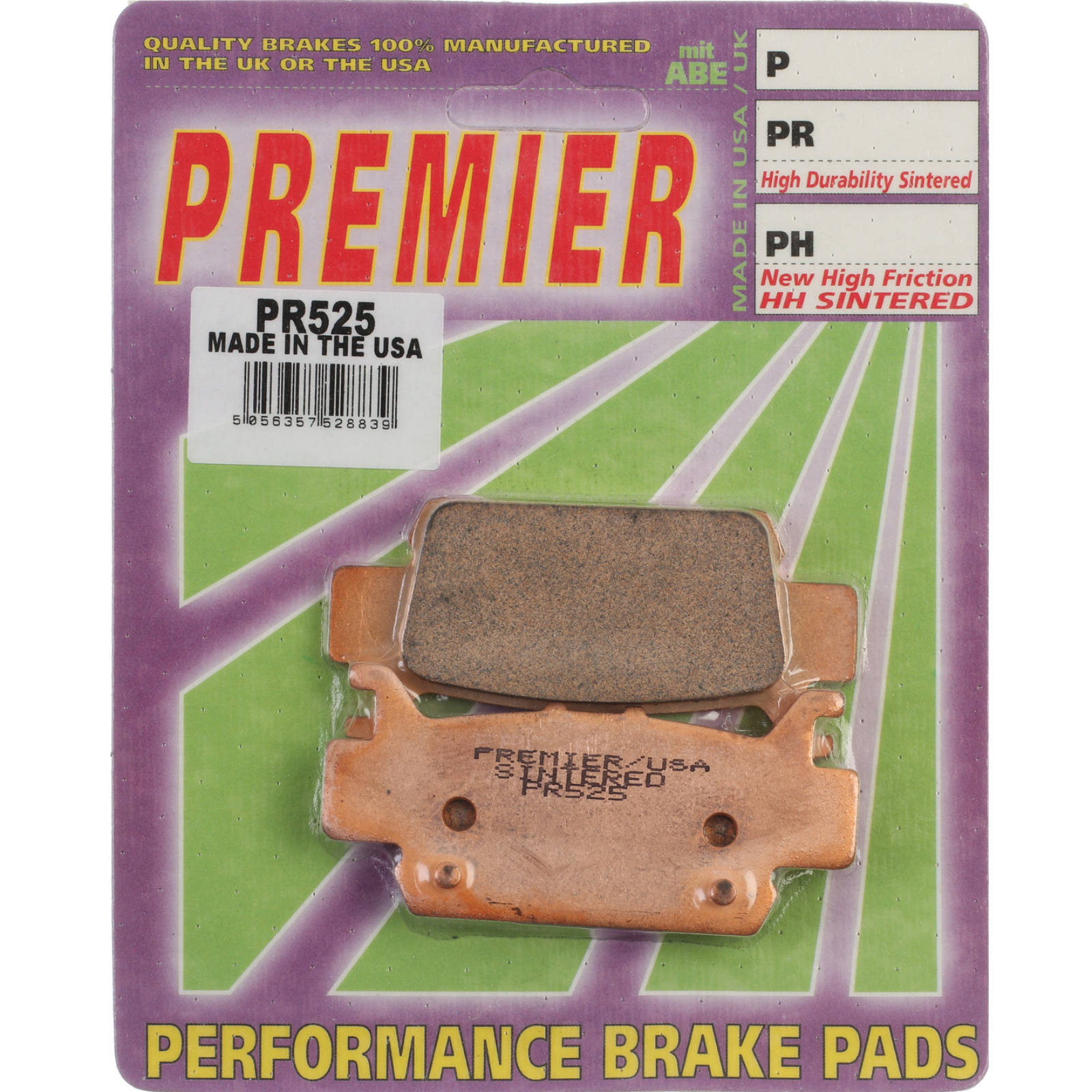 New PREMIER Brake Pad - PR Off-Road Sintered (GF385K5) #PBPR525 | Australian Moto Spares