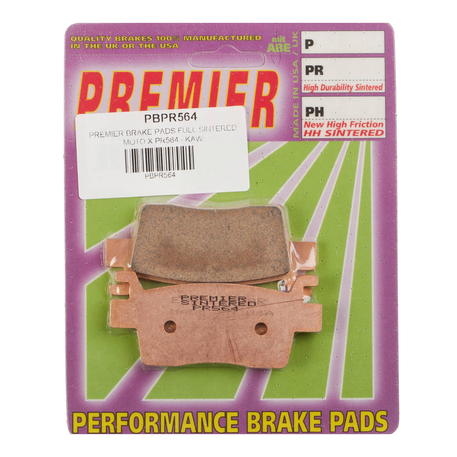 New PREMIER Brake Pads - PR Off-Road Sintered #PBPR564 | Australian Moto Spares