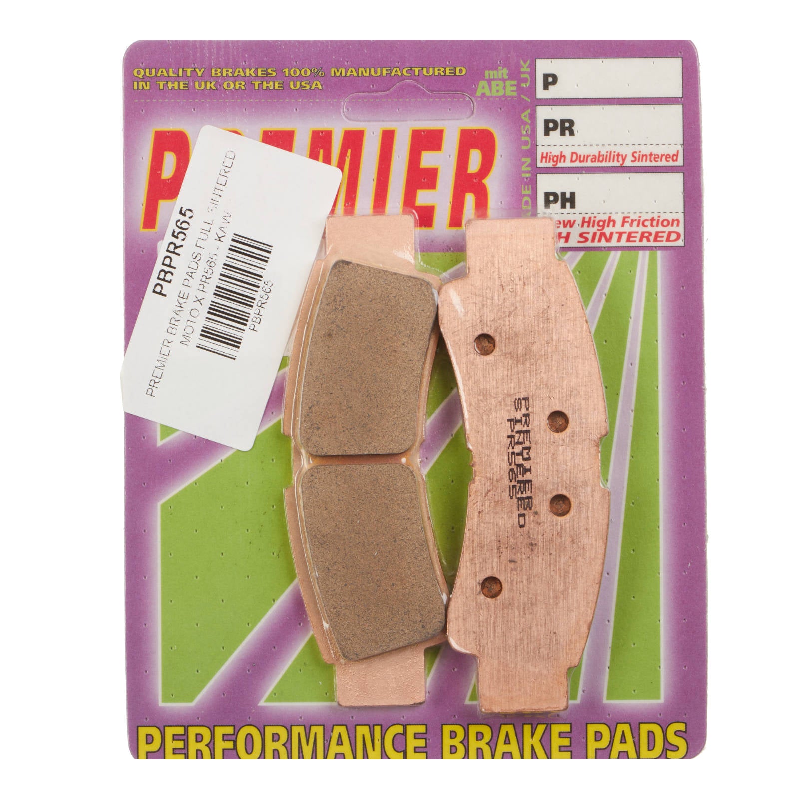 New PREMIER Brake Pads - PR Off-Road Sintered #PBPR565 | Australian Moto Spares