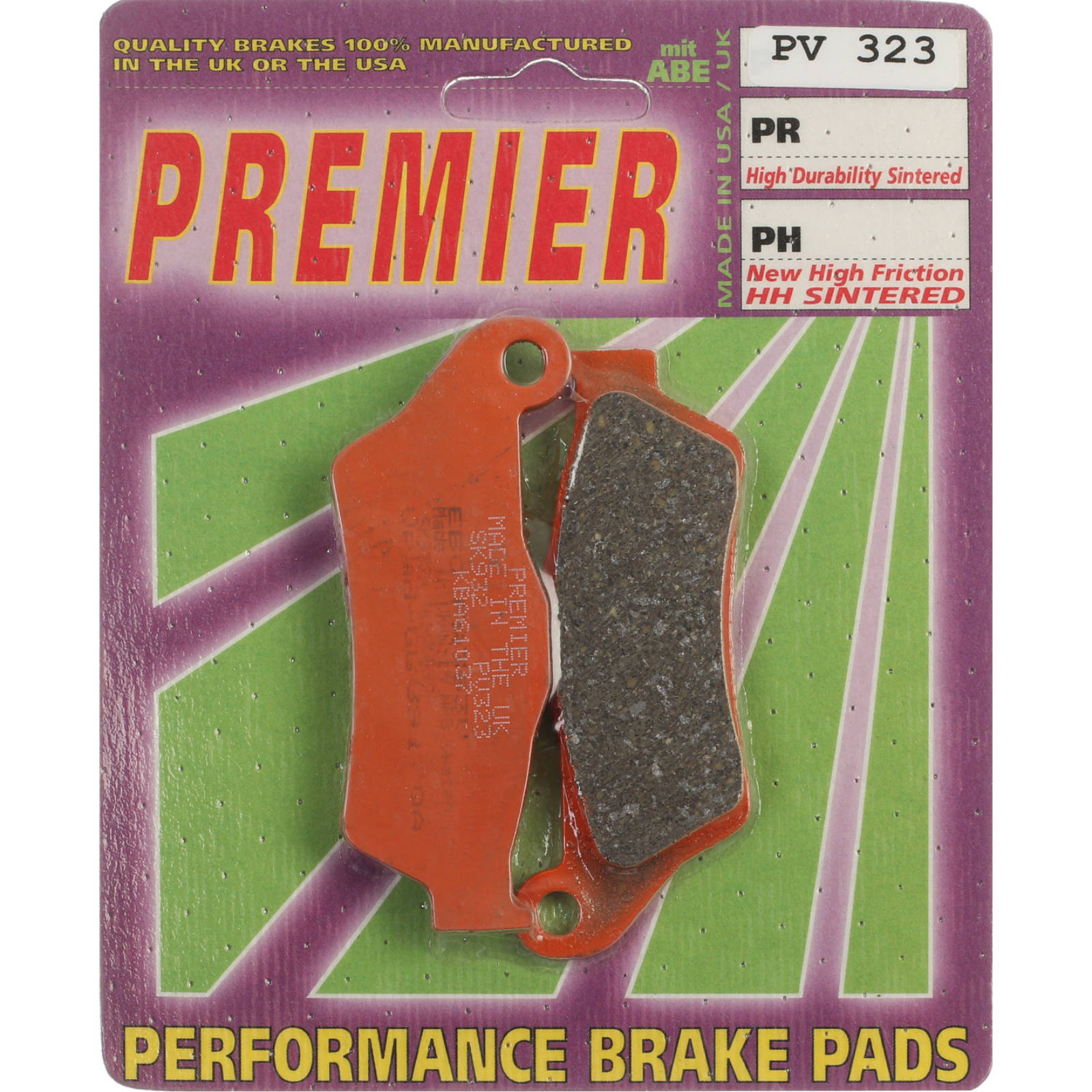 New PREMIER Brake Pads - Pv Semi Sintered #PBPV323 | Australian Moto Spares