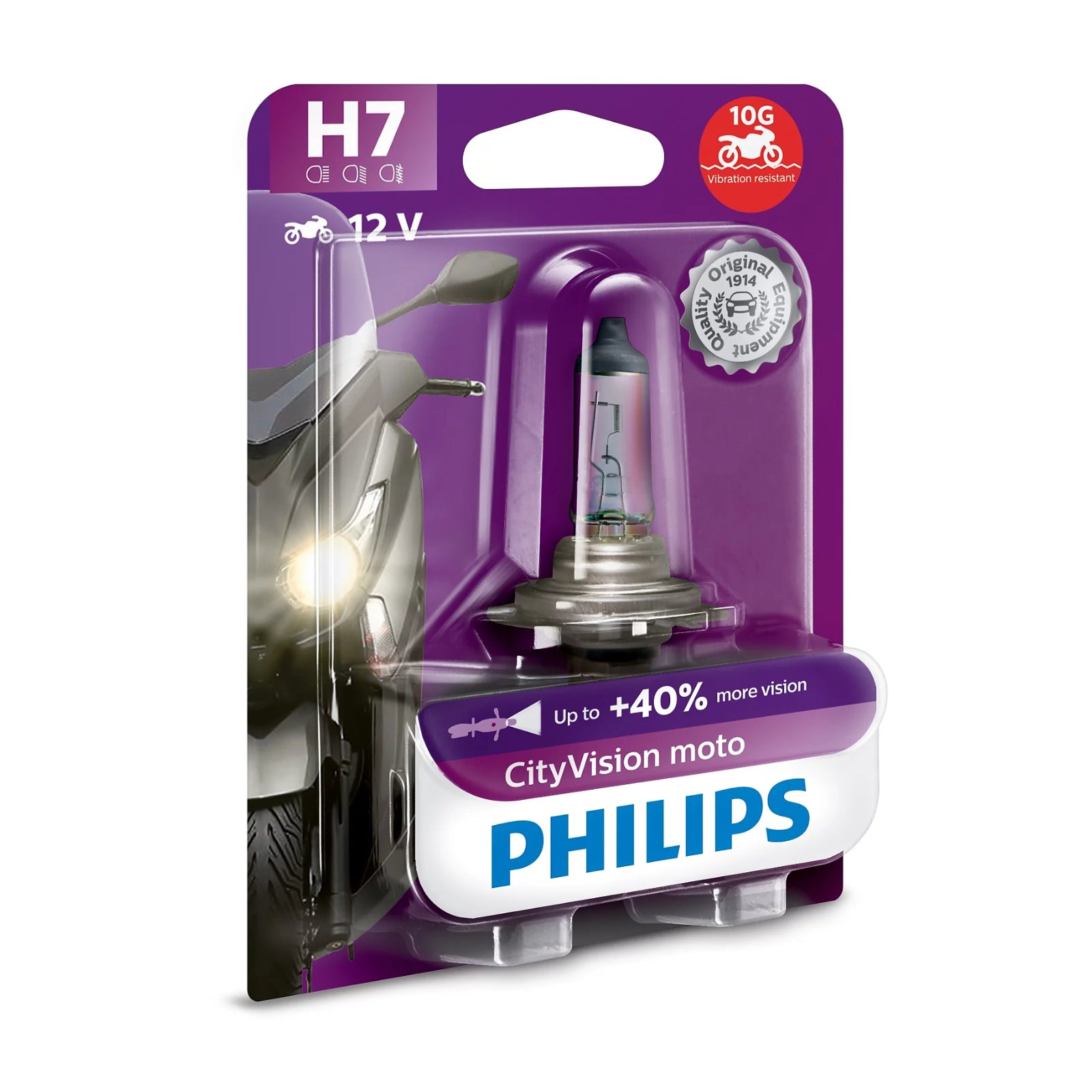 New PHILIPS Bulb H7 12972 CTV 12V 55W PX26d BW City Vision #PHH712972CTV