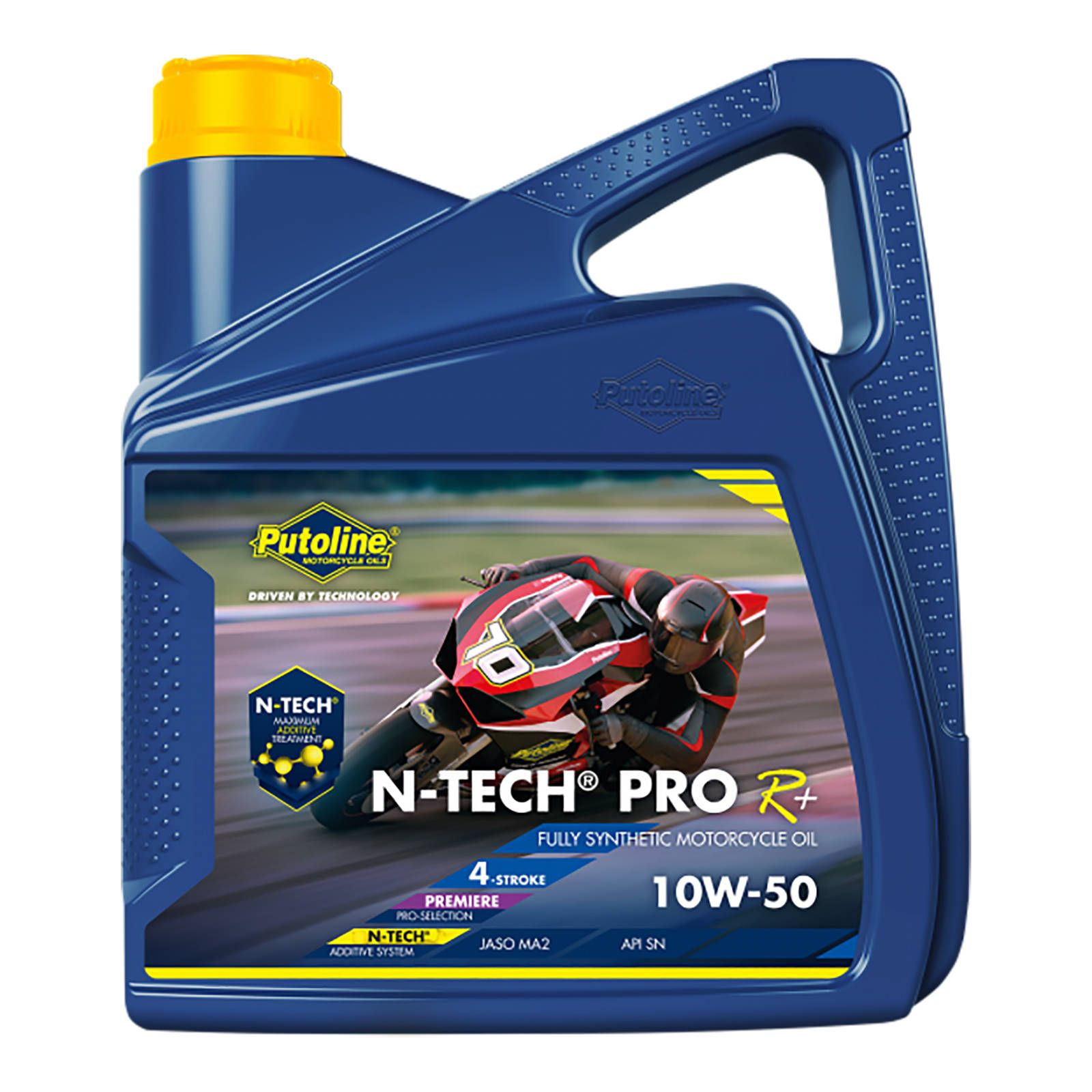 New PUTOLINE N-Tech Pro R+ Engine Oil - 10W50 (4L) #PTNTECHPROR+10W504L