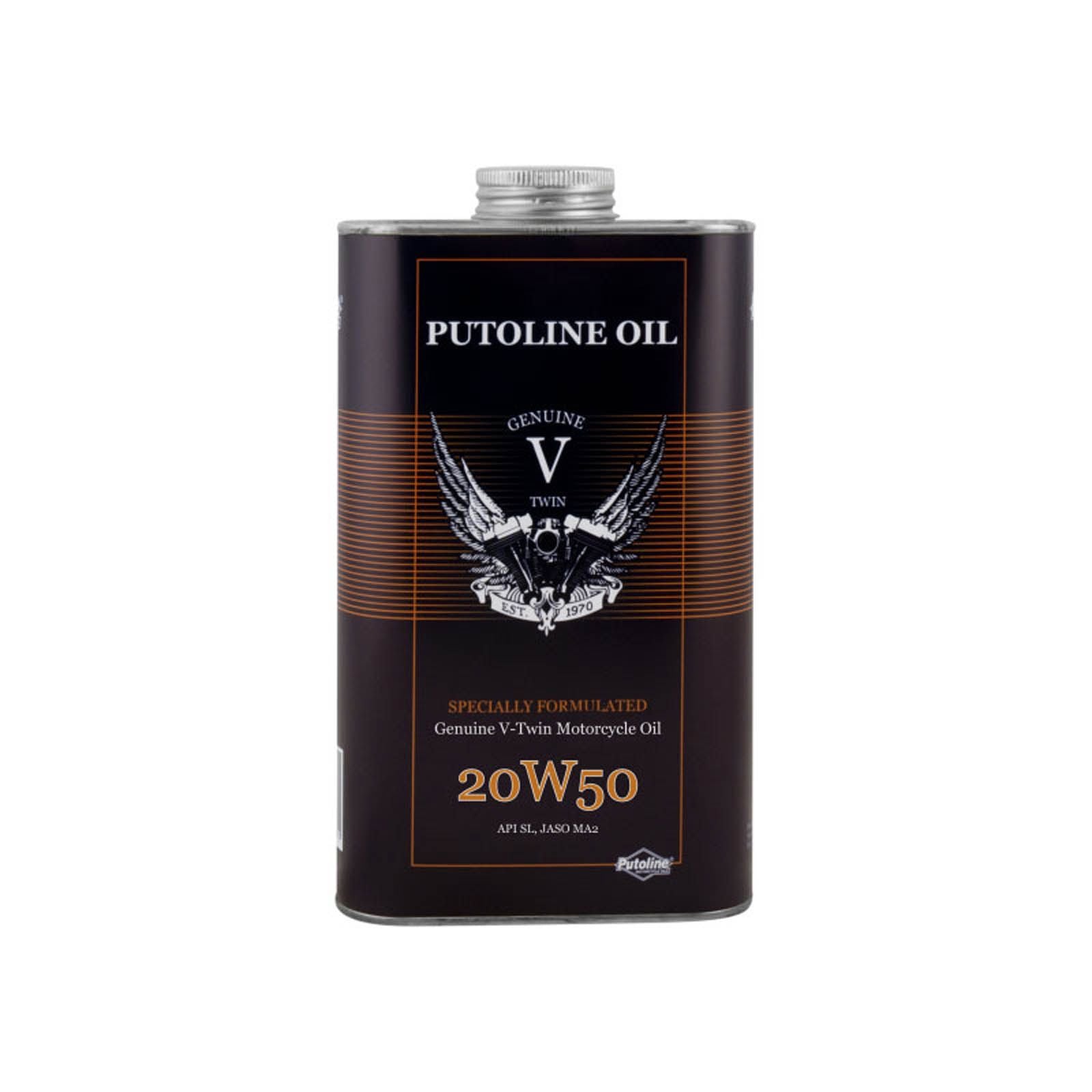 New PUTOLINE Genuine V-Twin Engine Oil - 20W50 (1L) #PTVTWINGEN20W501L