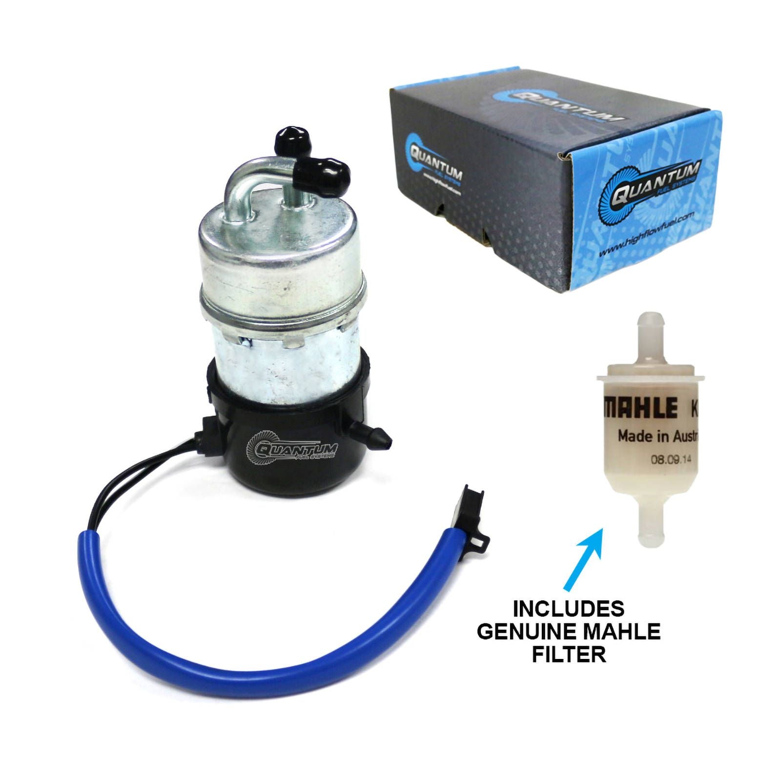 QUANTUM FUEL SYSTEMS FRAME-MOUNTED ELECTRIC FUEL PUMP W/ FILTER QFHFP183F