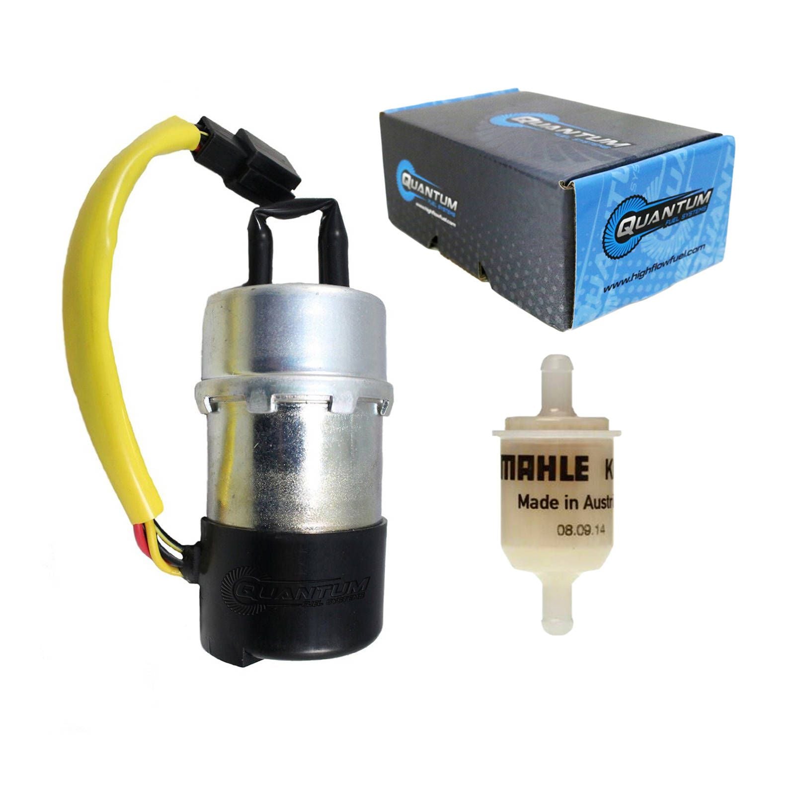 New QUANTUM Frame-Mounted Electric Fuel Pump With Filter #QFHFP184008F