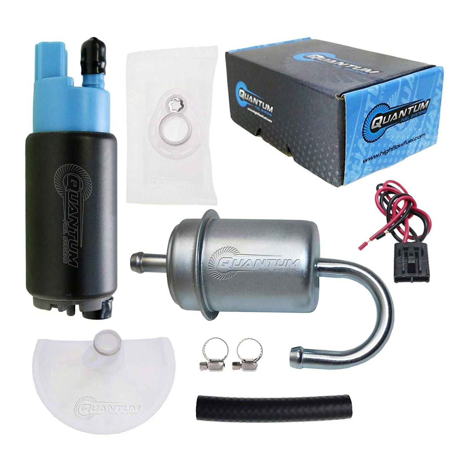 New QUANTUM In-Tank EFI Fuel Pump With Filter #QFHFP382YF