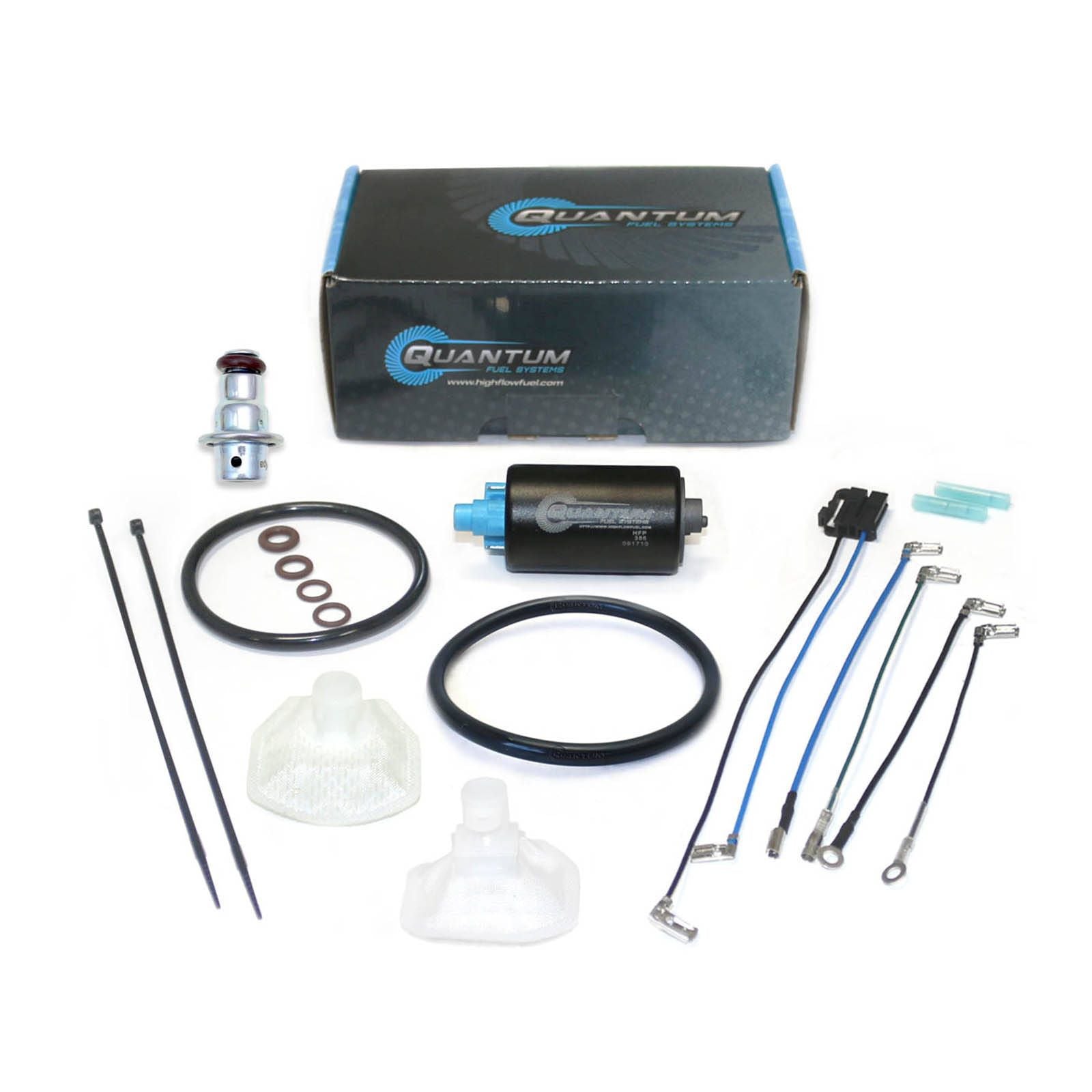 New QUANTUM In-Tank EFI Fuel Pump With Regulator Tank Seal #QFHFP386UR2T2