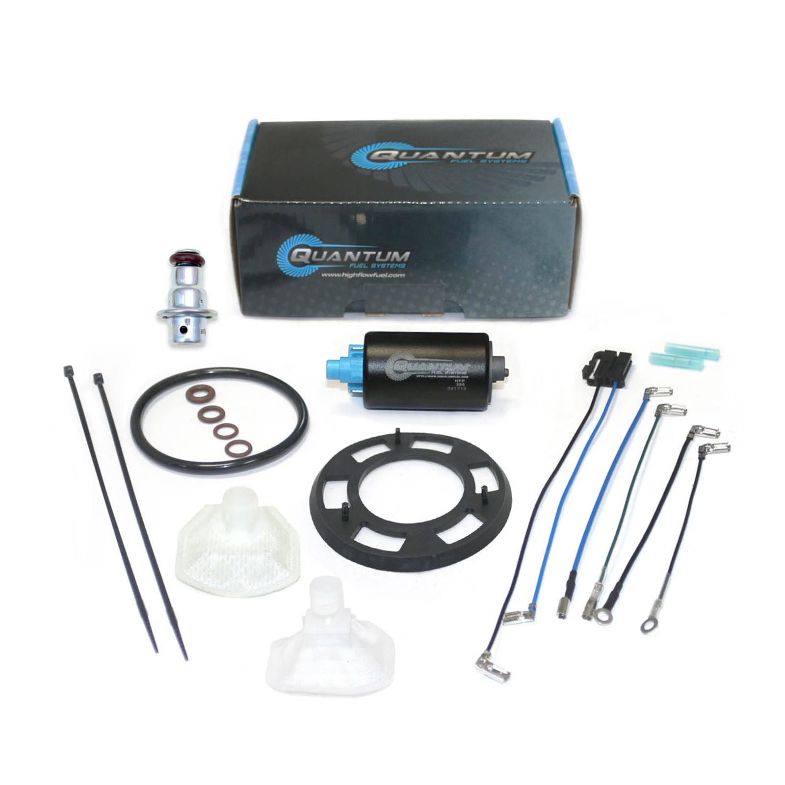 New QUANTUM In-Tank EFI Fuel Pump With Regulator Tank Seal #QFHFP386UR2T