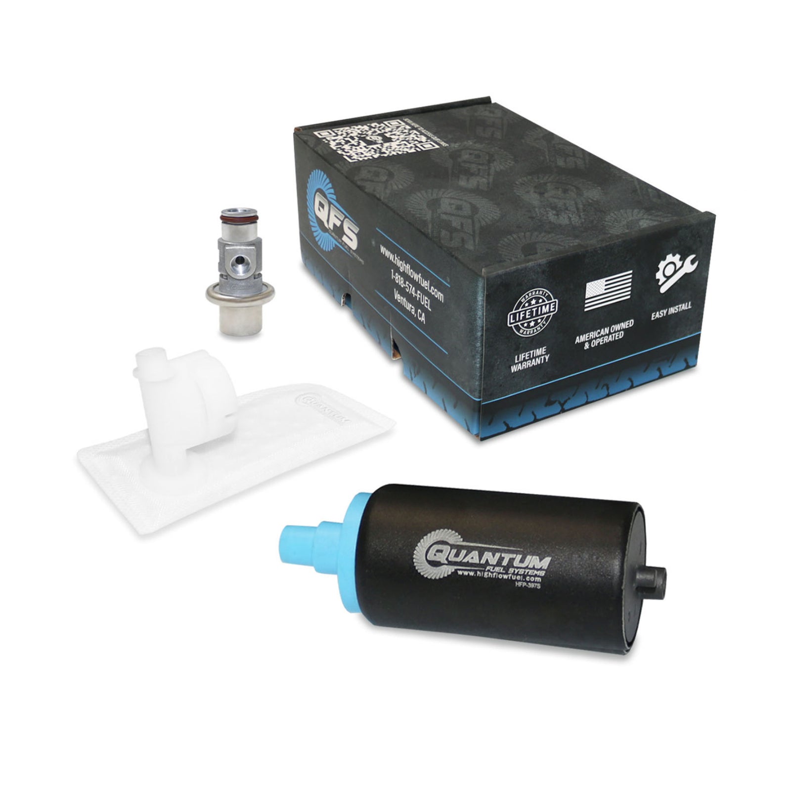 New QUANTUM In-Tank EFI Fuel Pump With Regulator #QFHFP397SR | Australian Moto Spares