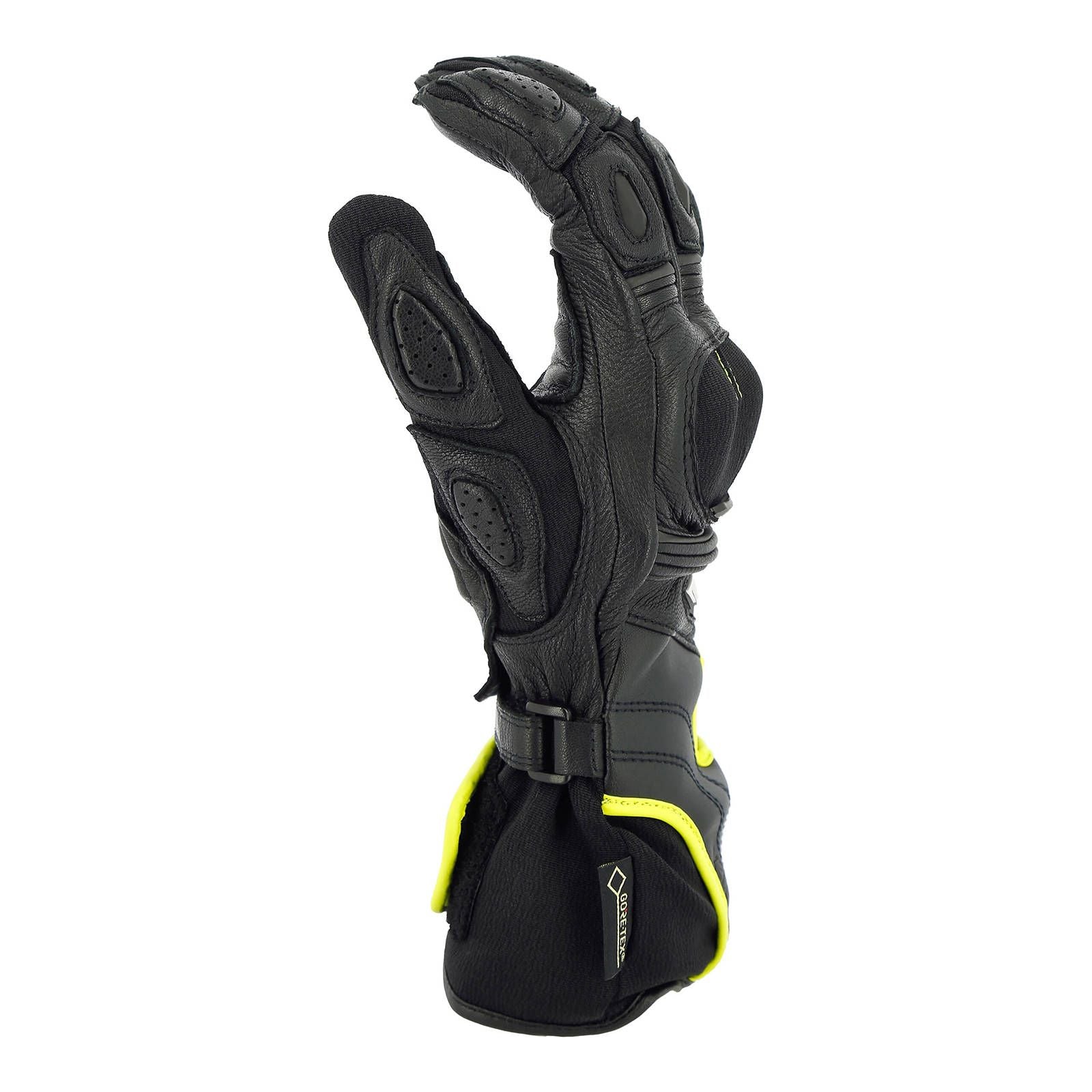 New RICHA EXTREME 2 LEATHER SPORT GLOVE GORE-TEX BLK//YEL XL //10 RAGEX2BYXL