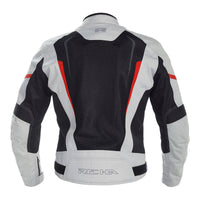 New RICHA Airstrike 2 Jacket - Grey / Black / Red (M) #RATJAST2GBRM