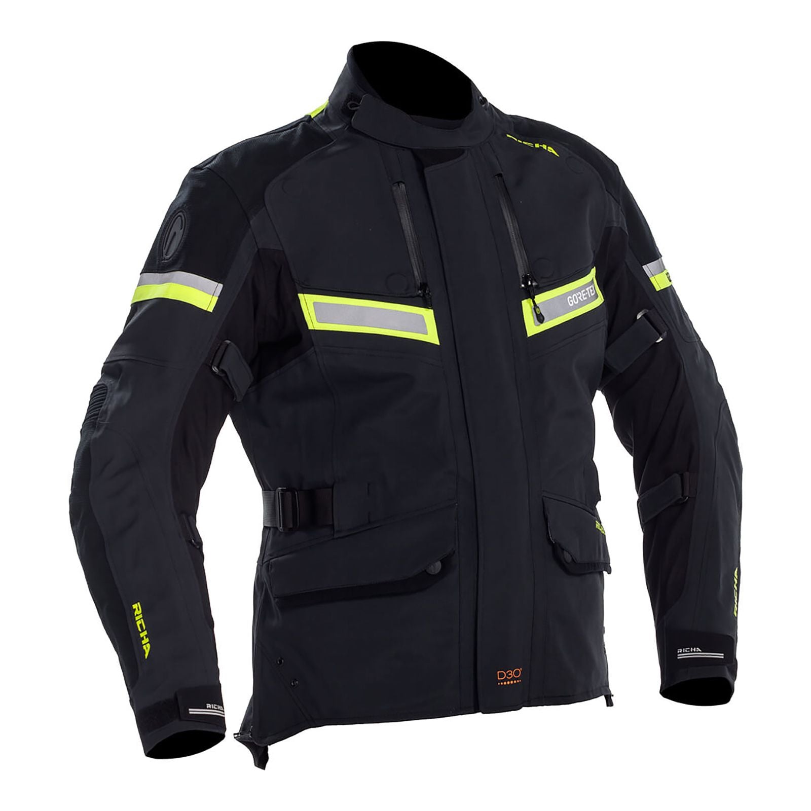 New RICHA ATLANTIC JACKET GORE-TEX BLK//YEL 2XL RATJATLBY2XL