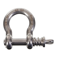 New SNAP-D Stainless Steel Bow Shackle - 10mm #SD10BSS
