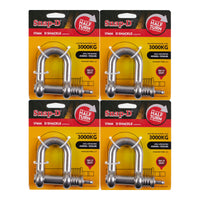 New SNAP-D 17mm D Shackle - 4 Pack Special #SD17DSS4PK
