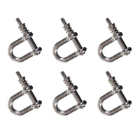 New SNAP-D 8mm D Shackle - 6 Pack Special #SD8DSS6PK